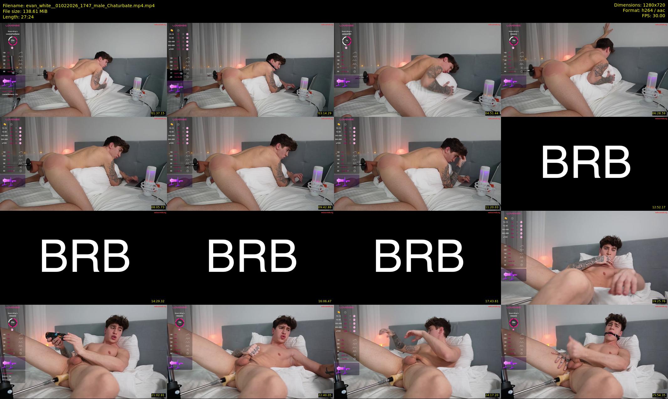evan_white_ — 28 minute Chaturbate male cam show recording, 720p, Feb 1, 2026