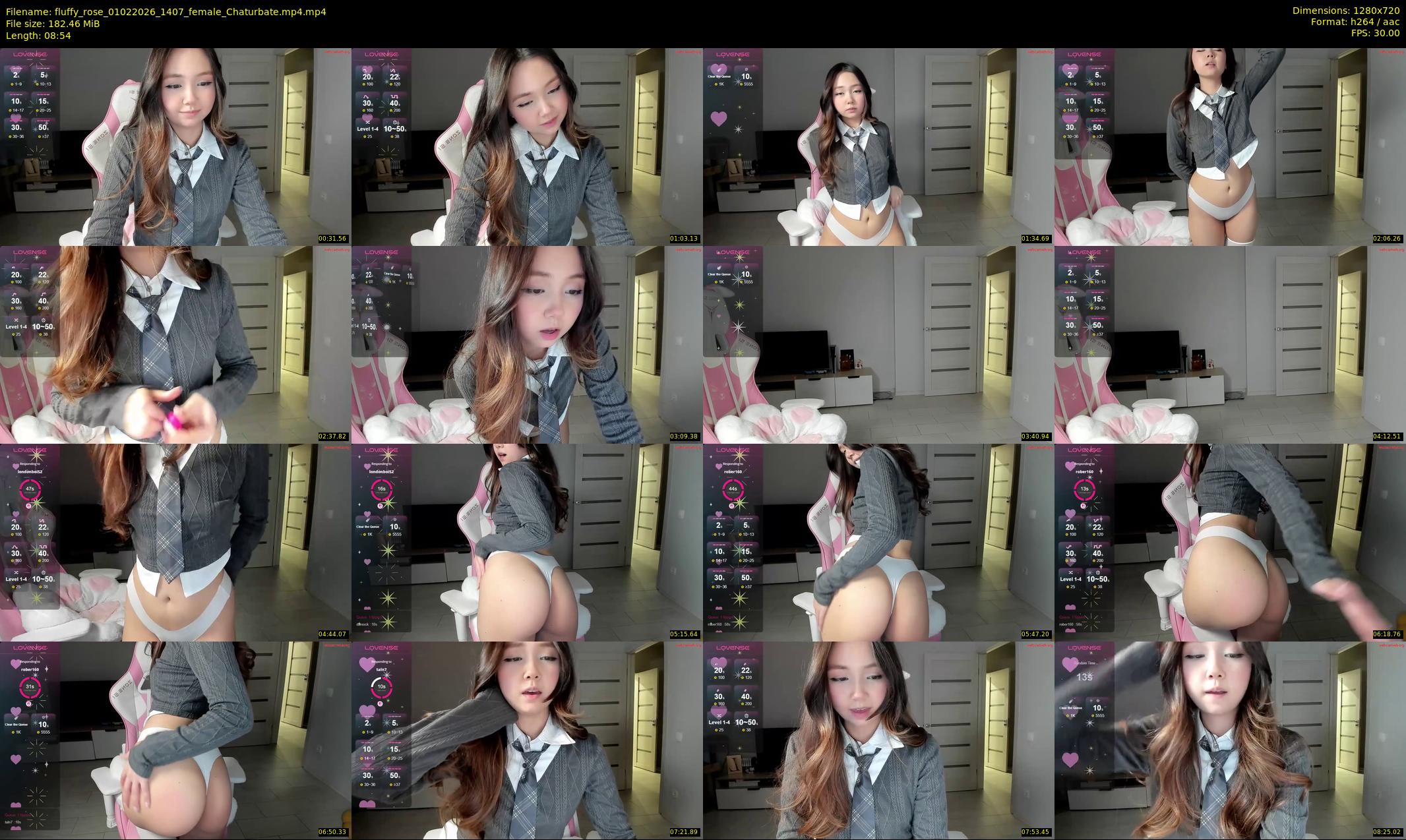 fluffy_rose — 9 minute Chaturbate female cam show recording, 720p, Feb 1, 2026