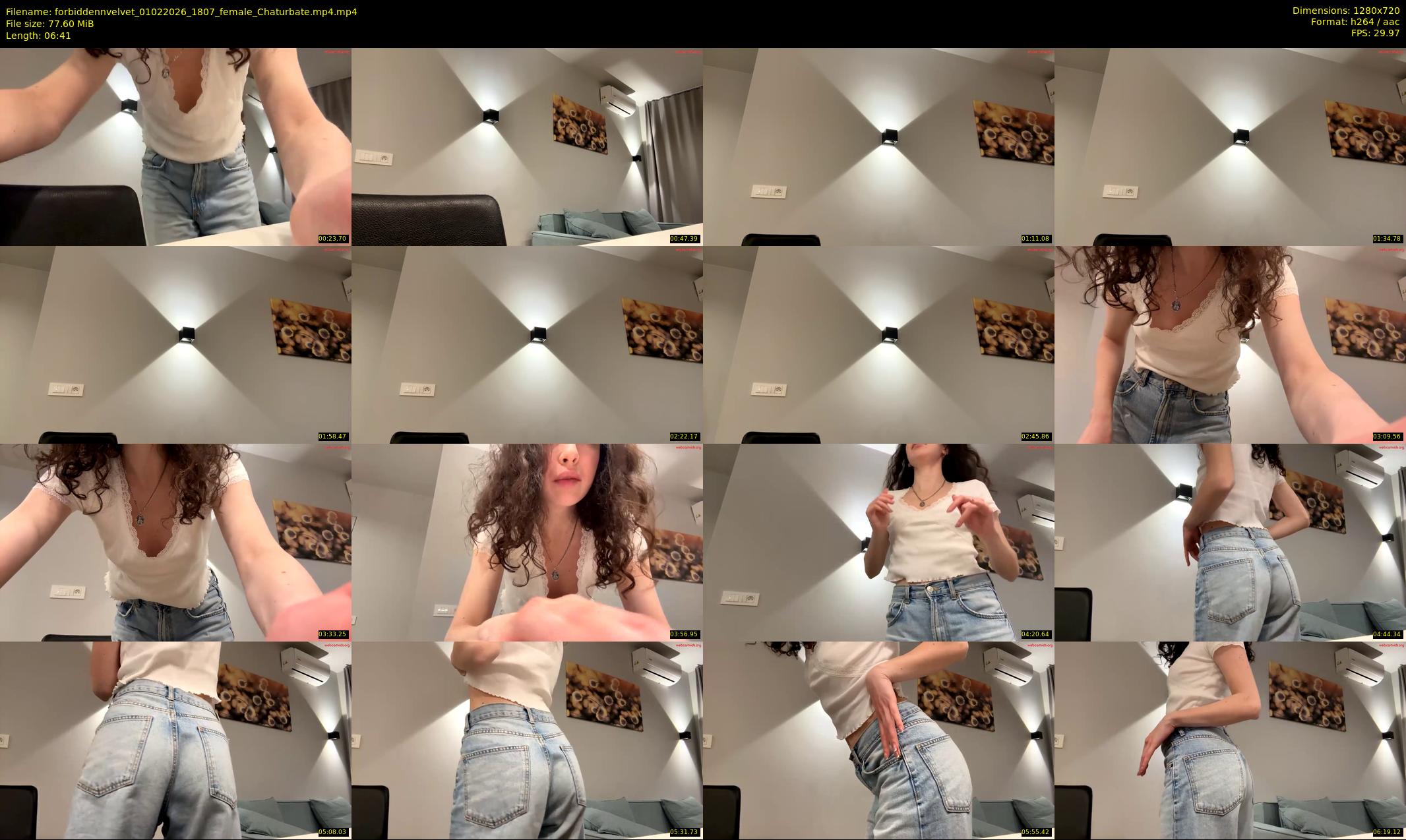 forbiddennvelvet — 7 minute Chaturbate female cam show recording, 720p, Feb 1, 2026