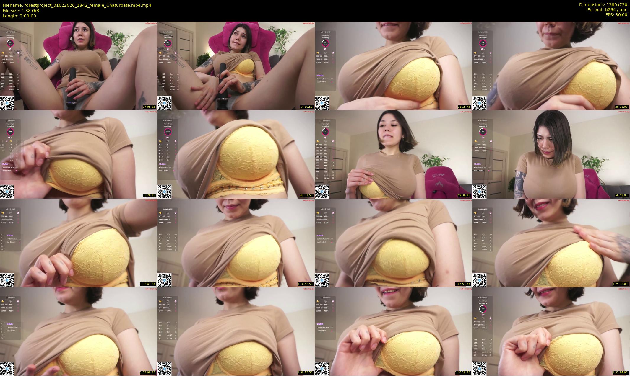 forestproject — 120 minute Chaturbate female cam show recording, 720p, Feb 1, 2026