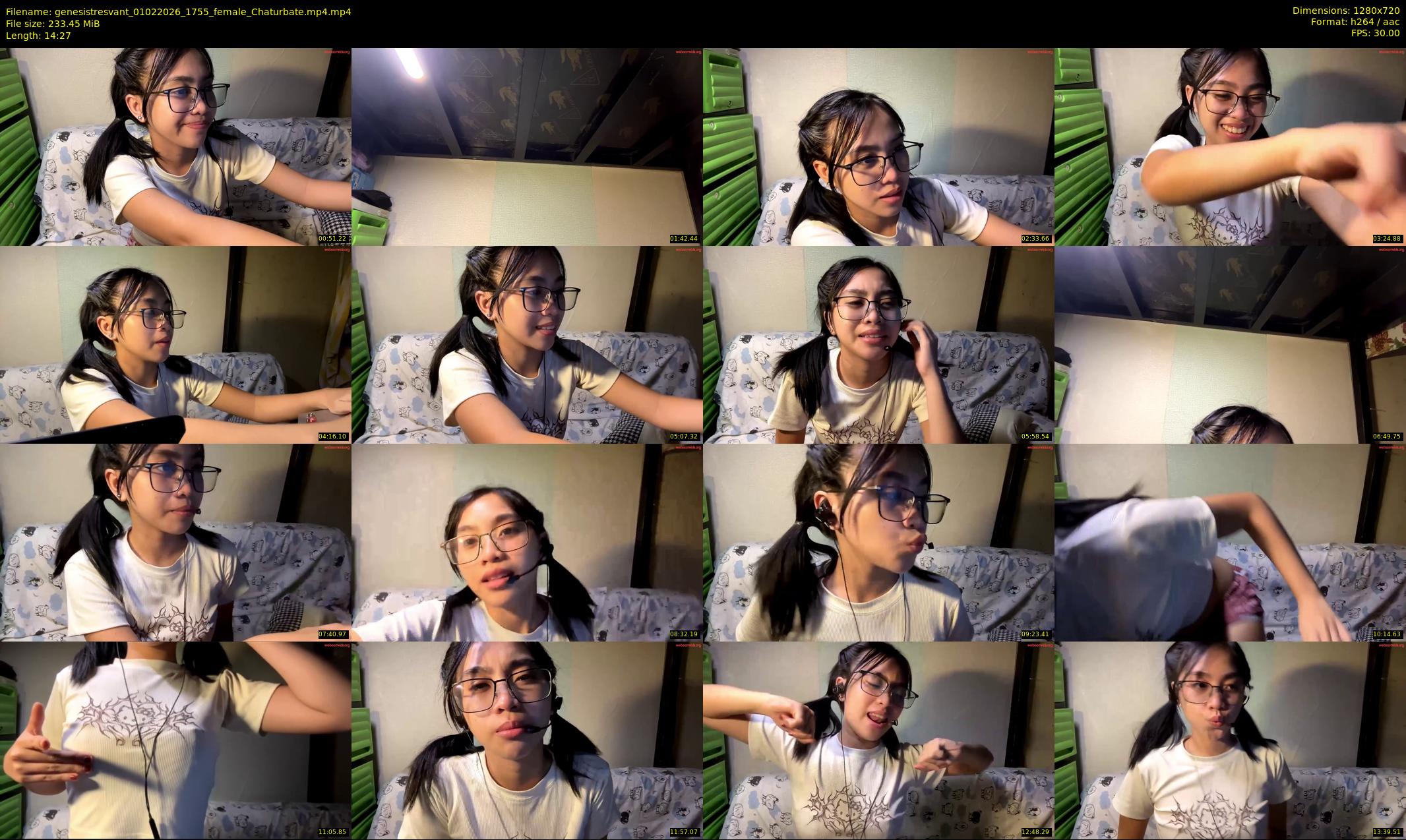 genesistresvant — 15 minute Chaturbate female cam show recording, 720p, Feb 1, 2026