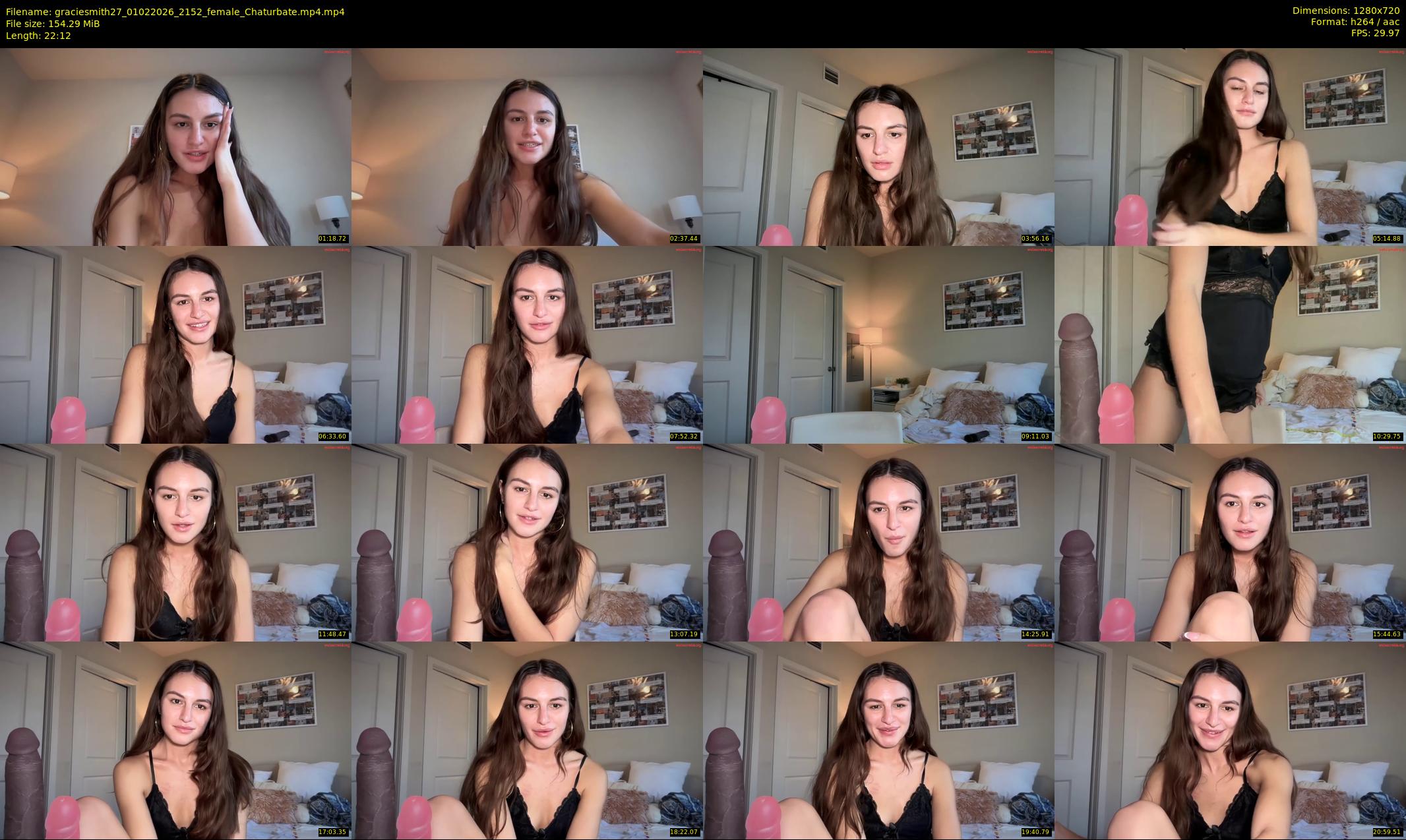 graciesmith27 — 23 minute Chaturbate female cam show recording, 720p, Feb 1, 2026