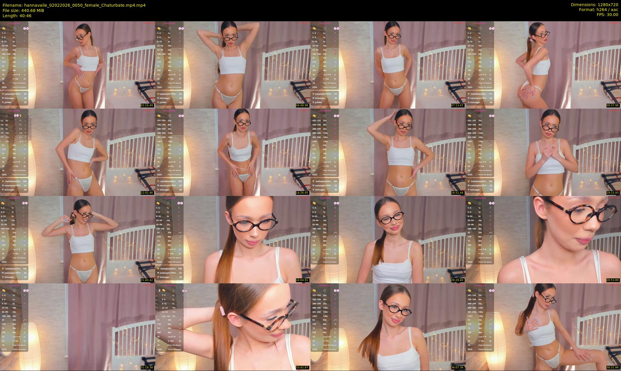 hannavaile — 41 minute Chaturbate female cam show recording, 720p, Feb 2, 2026