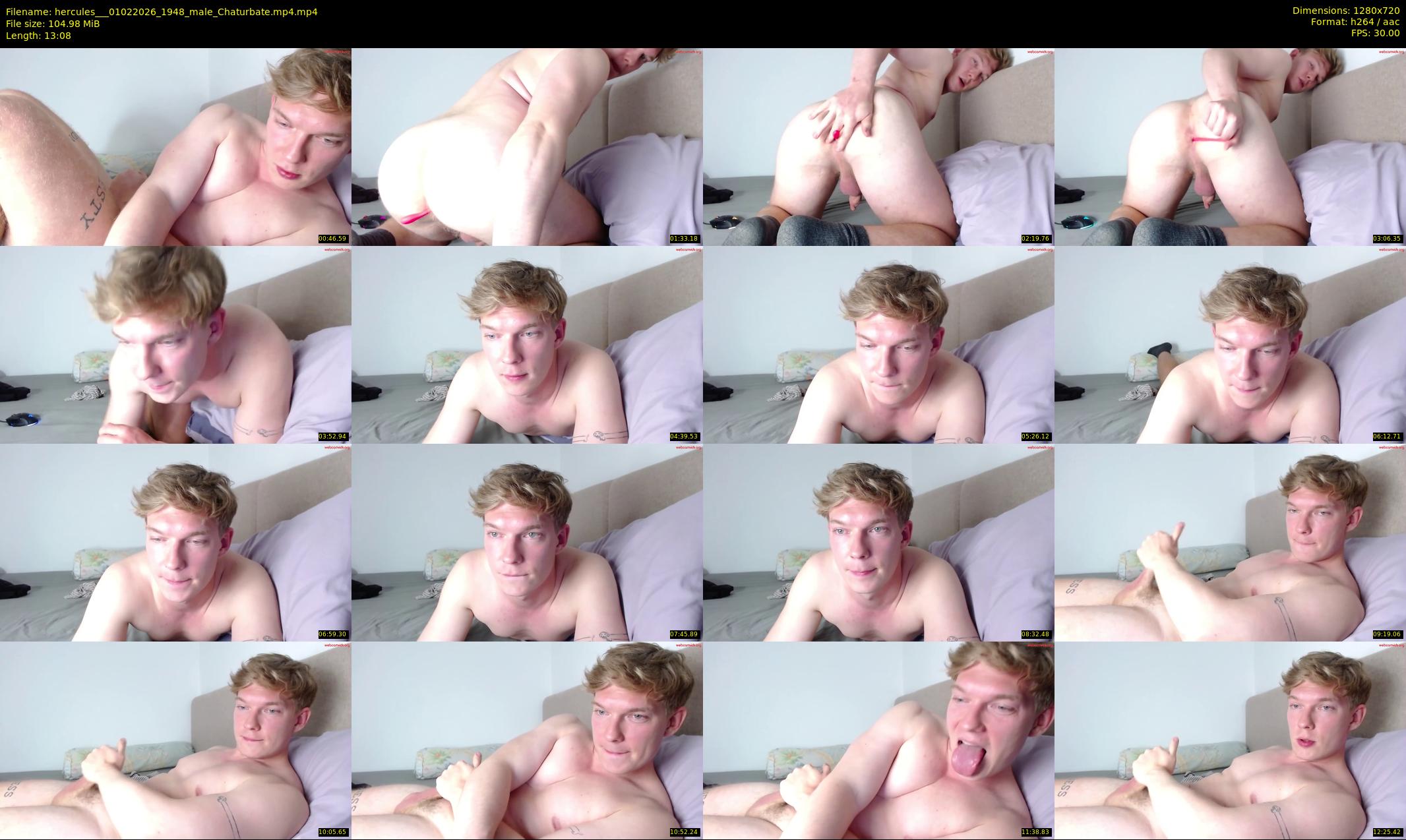 hercules__ — 14 minute Chaturbate male cam show recording, 720p, Feb 1, 2026
