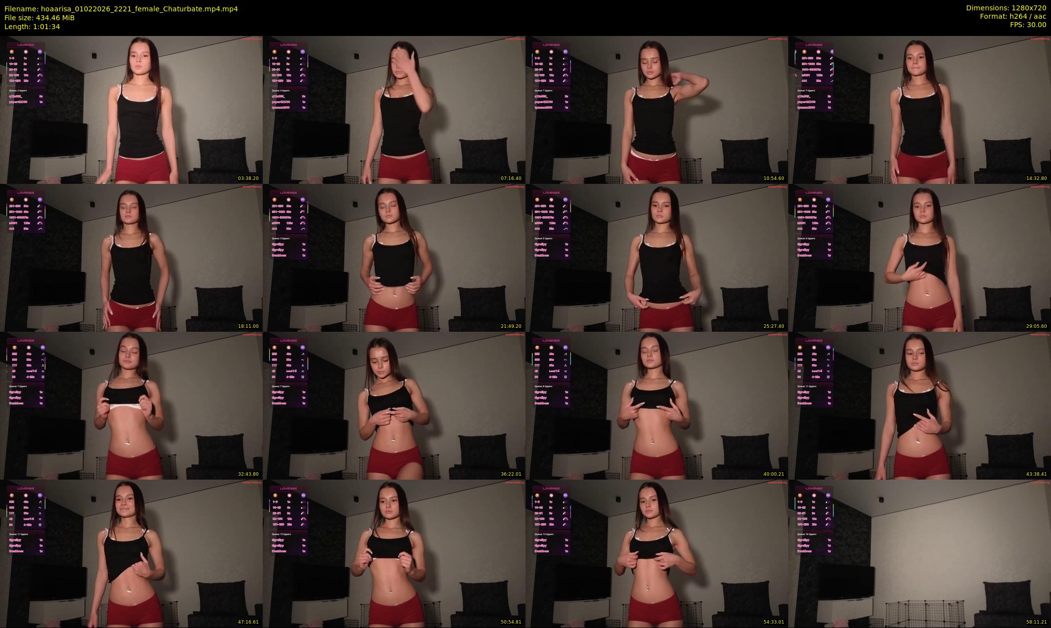 hoaarisa — 62 minute Chaturbate female cam show recording, 720p, Feb 1, 2026
