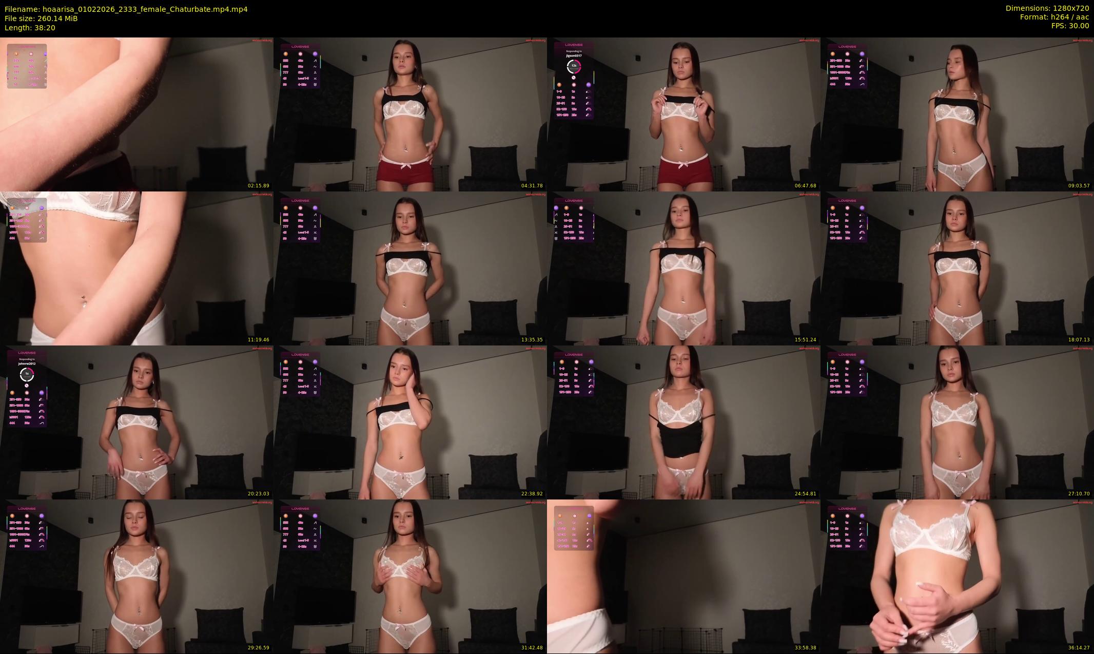 hoaarisa — 39 minute Chaturbate female cam show recording, 720p, Feb 1, 2026