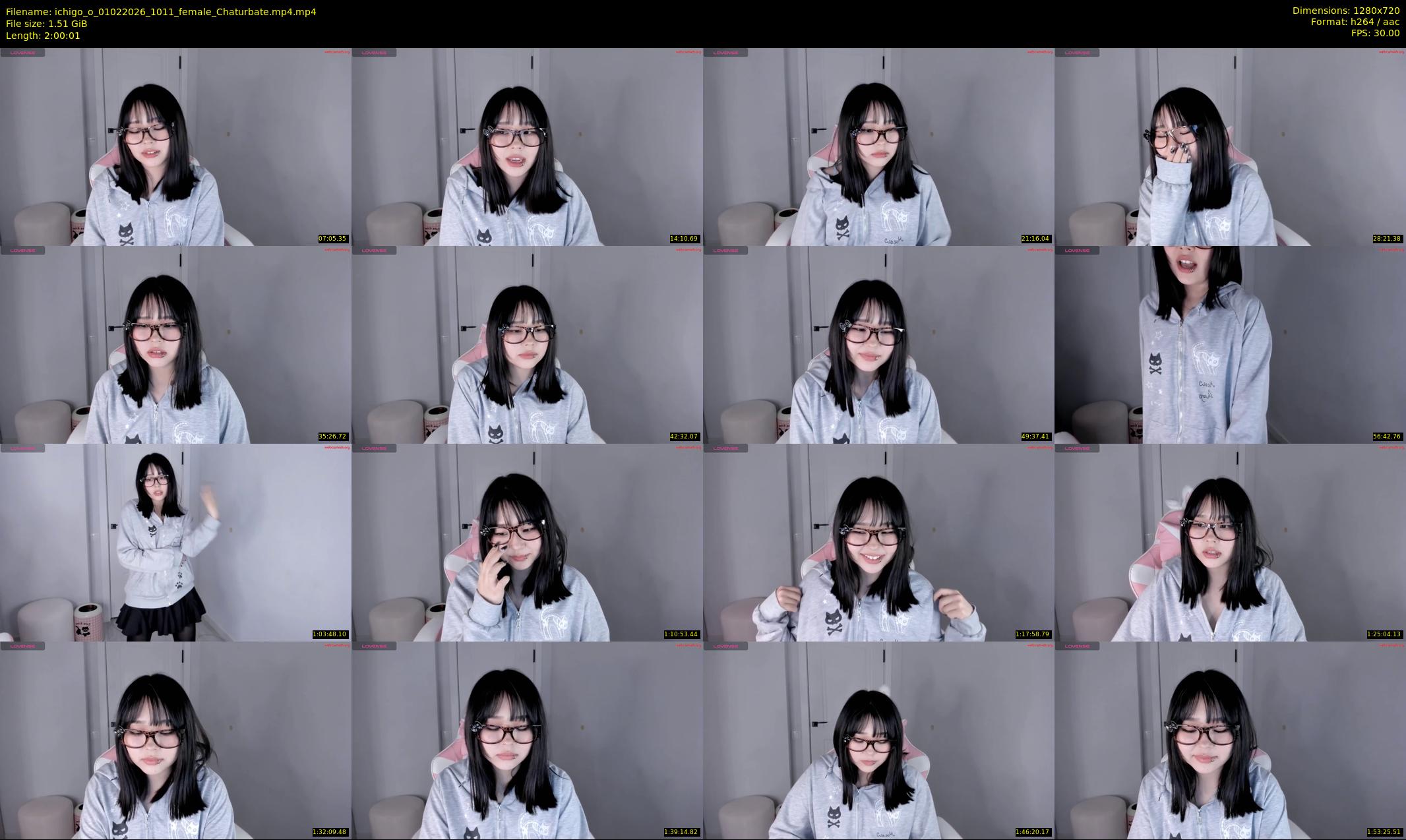 ichigo_o — 121 minute Chaturbate female cam show recording, 720p, Feb 1, 2026