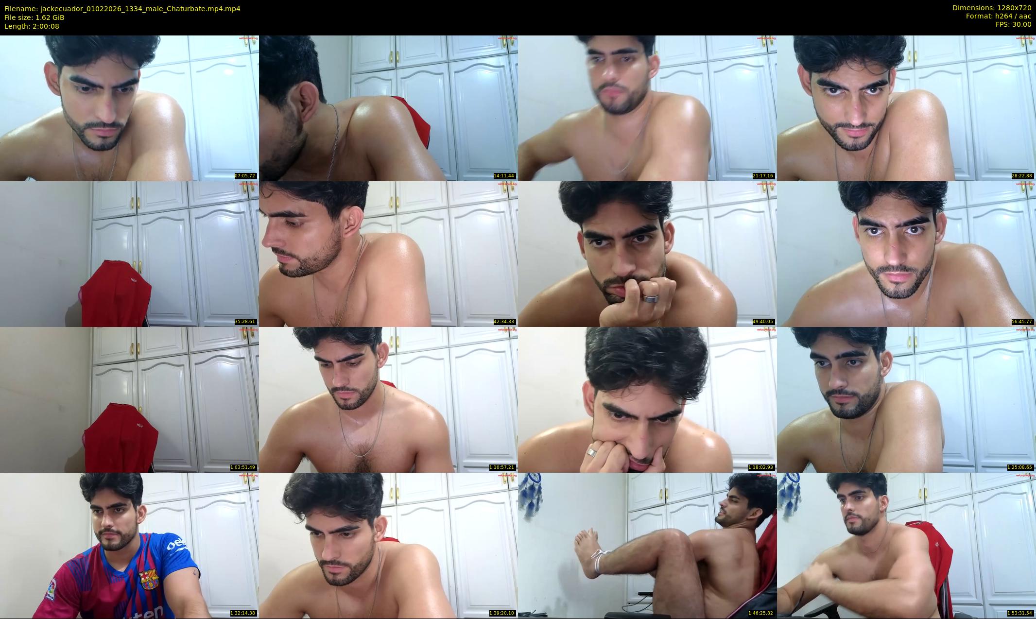 jackecuador — 121 minute Chaturbate male cam show recording, 720p, Feb 1, 2026