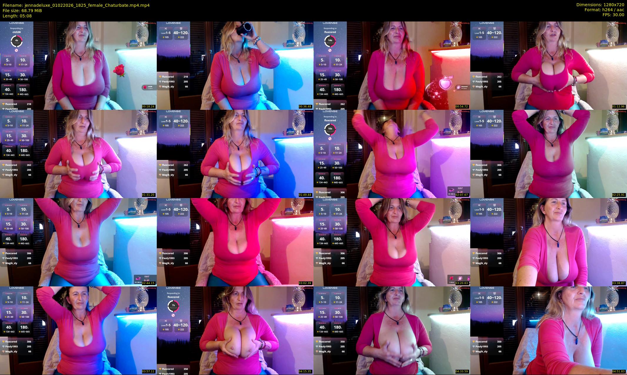 jennadeluxe — 6 minute Chaturbate female cam show recording, 720p, Feb 1, 2026