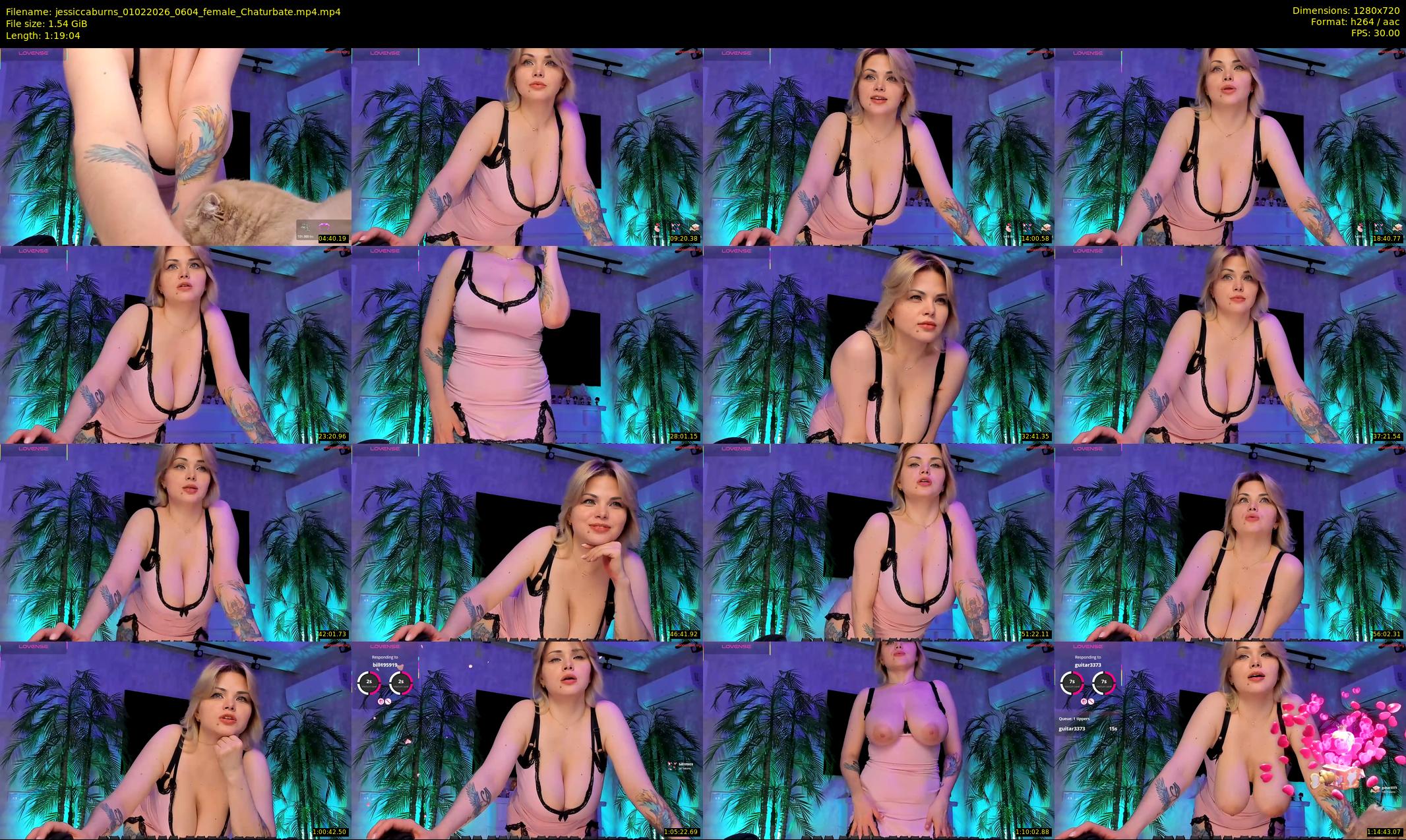 jessiccaburns — 80 minute Chaturbate female cam show recording, 720p, Feb 1, 2026