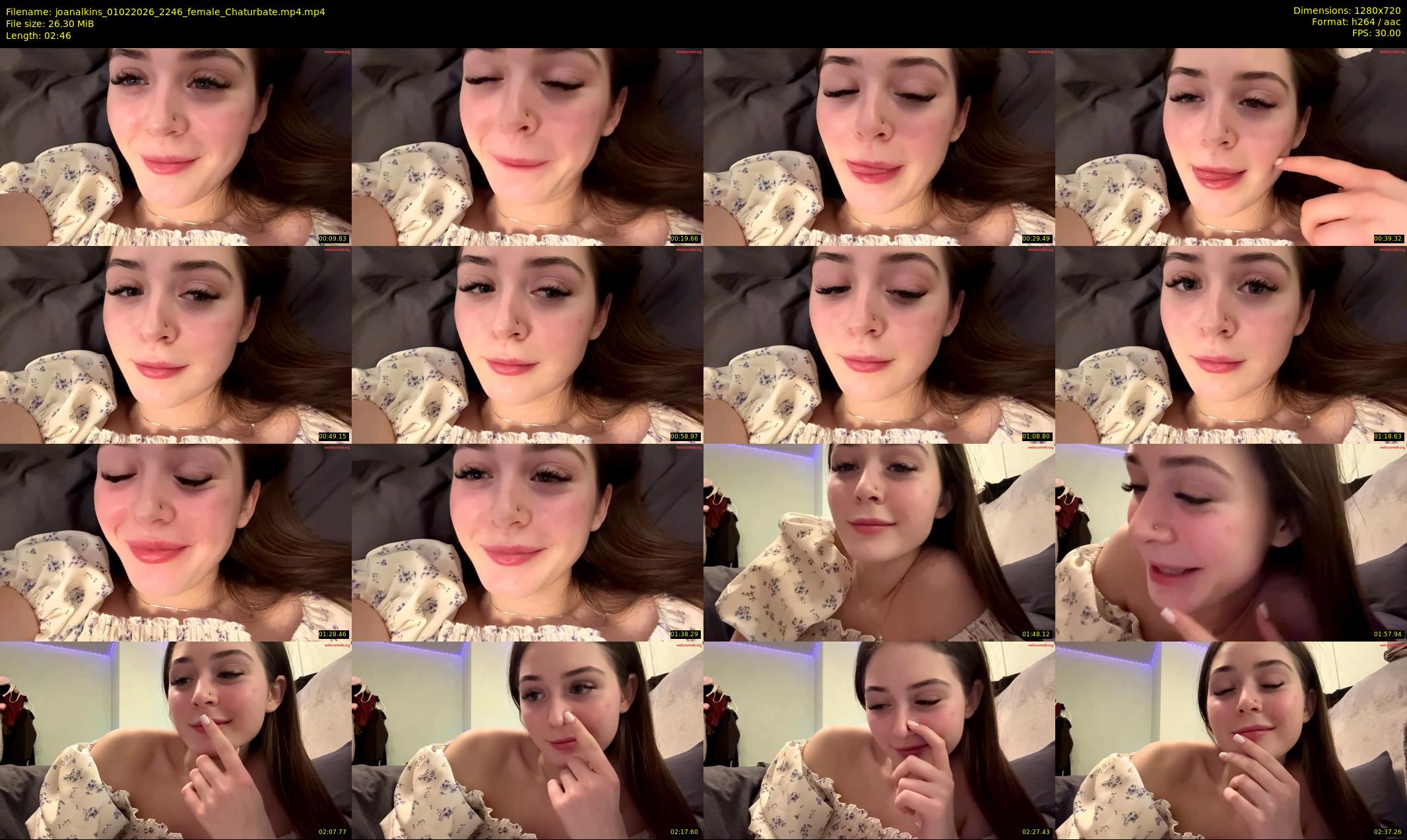 joanalkins — 3 minute Chaturbate female cam show recording, 720p, Feb 1, 2026