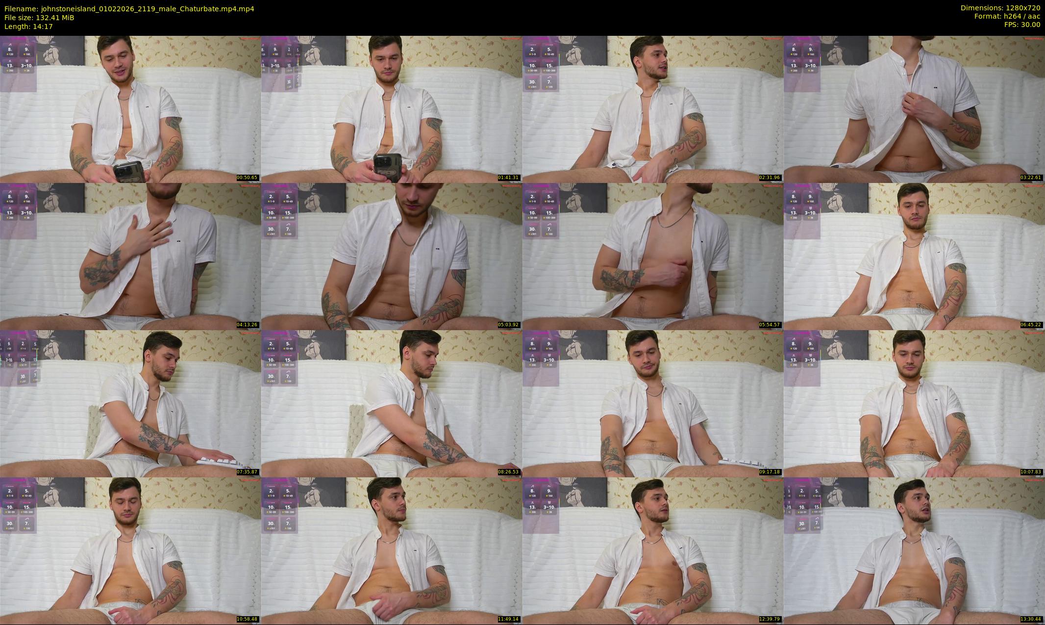 johnstoneisland — 15 minute Chaturbate male cam show recording, 720p, Feb 1, 2026