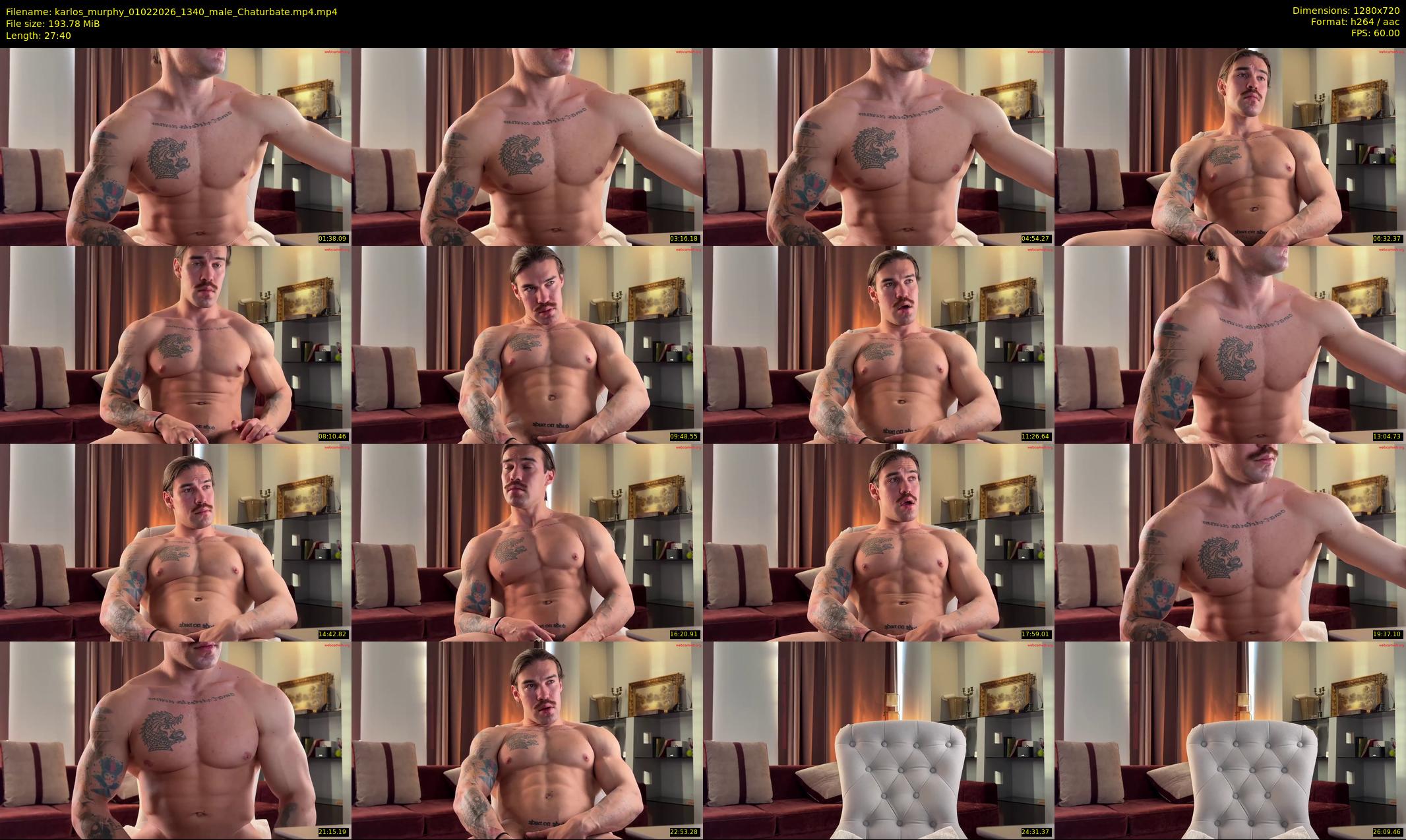 karlos_murphy — 28 minute Chaturbate male cam show recording, 720p, Feb 1, 2026