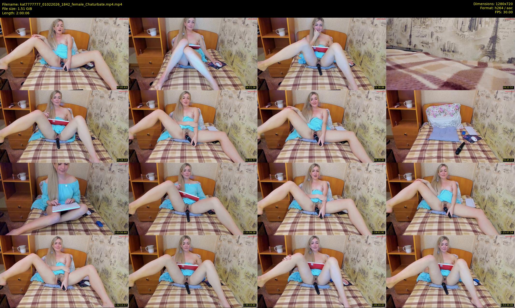kat7777777 — 121 minute Chaturbate female cam show recording, 720p, Feb 1, 2026
