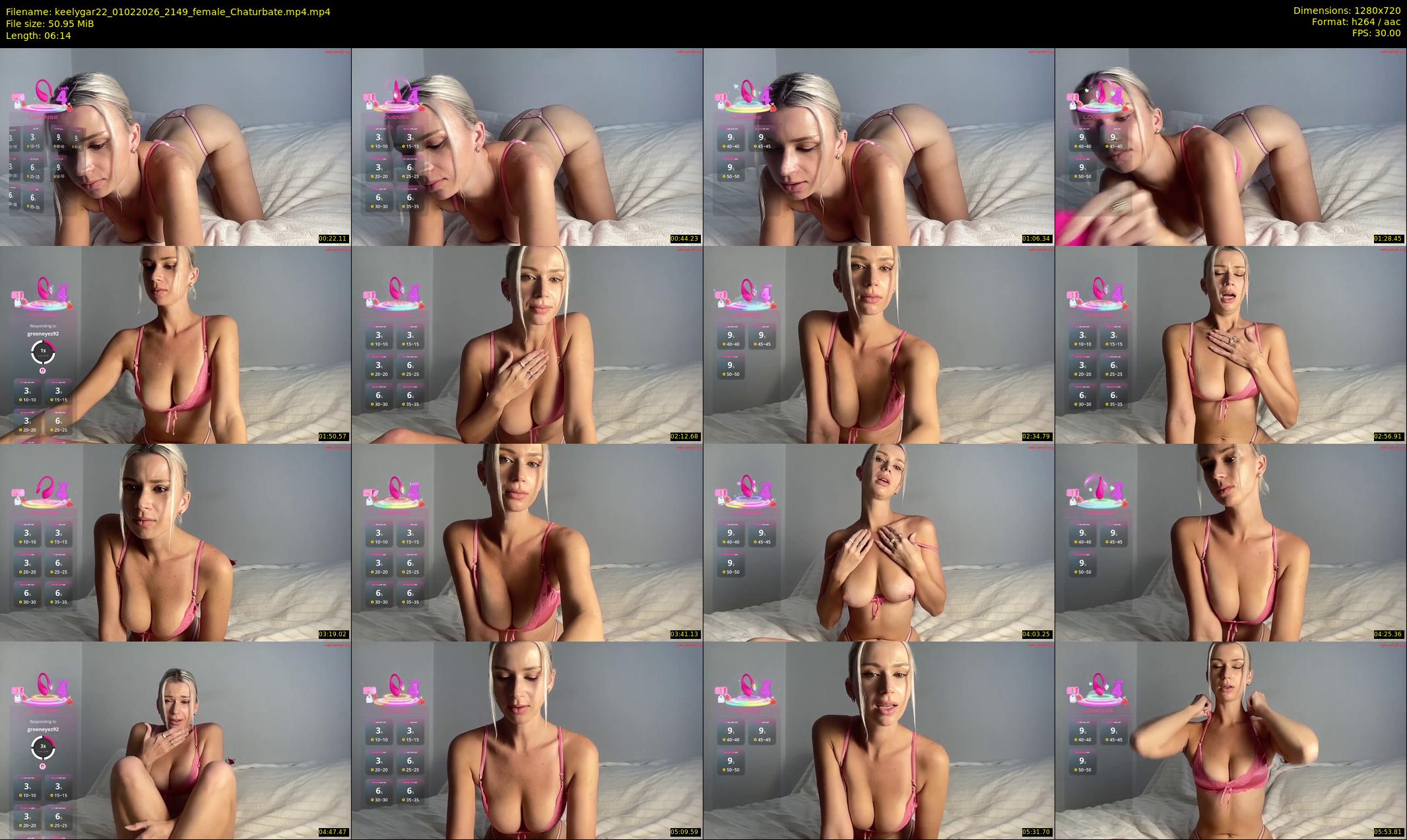 keelygar22 — 7 minute Chaturbate female cam show recording, 720p, Feb 1, 2026