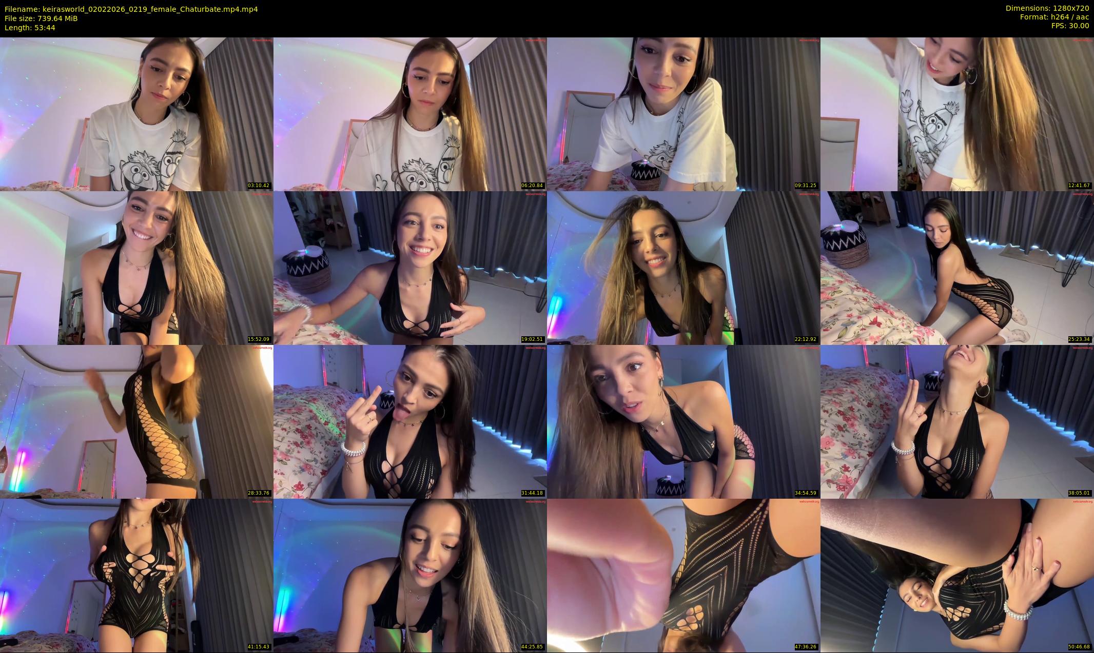 keirasworld — 54 minute Chaturbate female cam show recording, 720p, Feb 2, 2026
