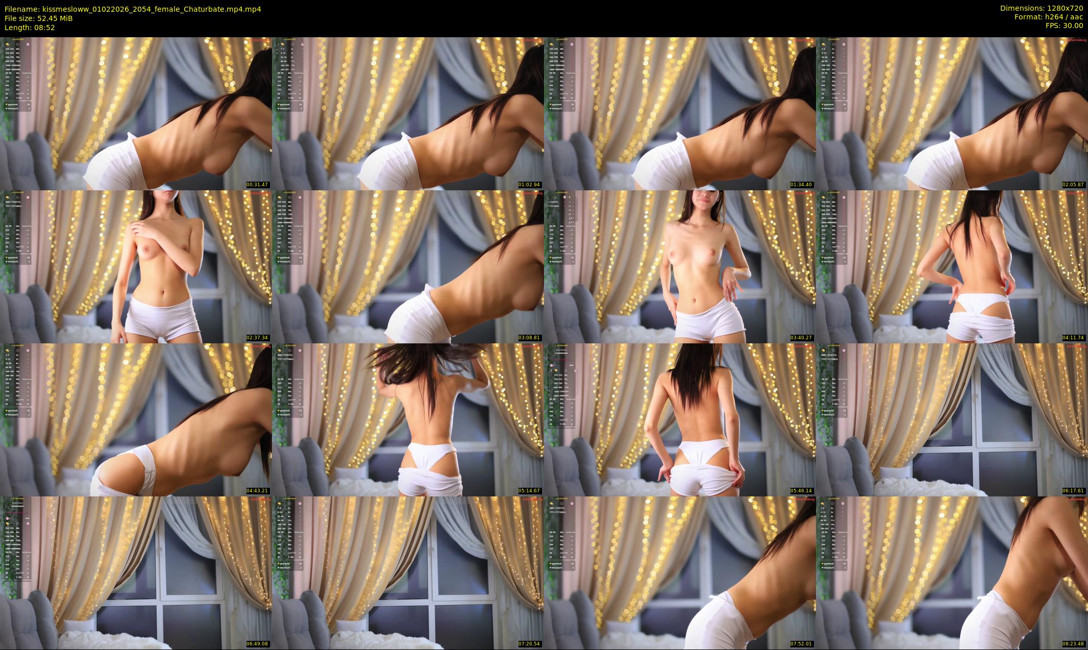 kissmesloww — 9 minute Chaturbate female cam show recording, 720p, Feb 1, 2026
