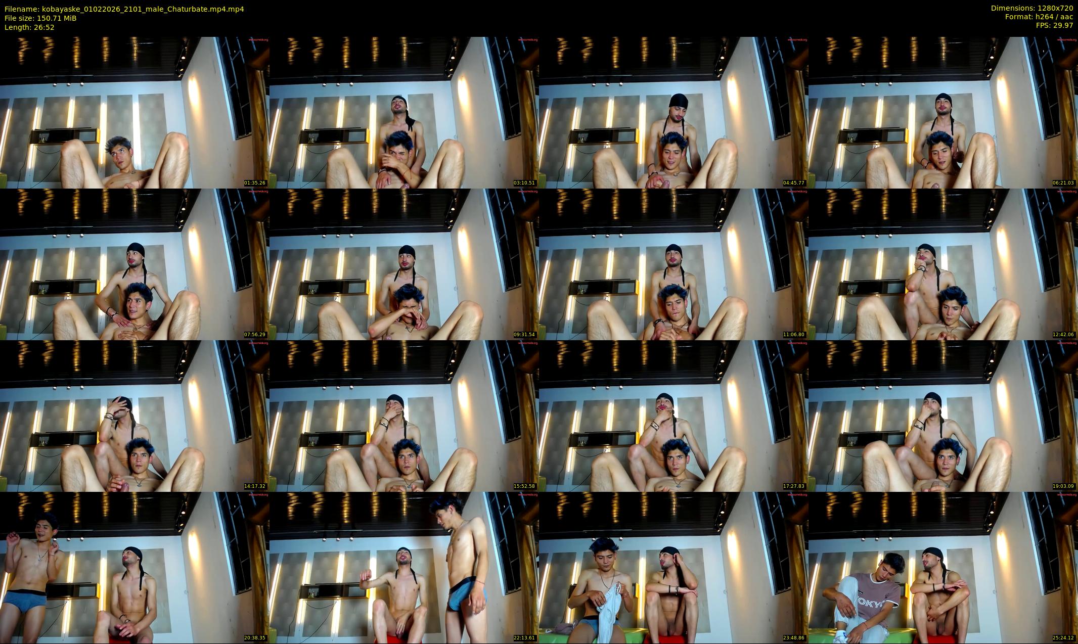 kobayaske — 27 minute Chaturbate male cam show recording, 720p, Feb 1, 2026