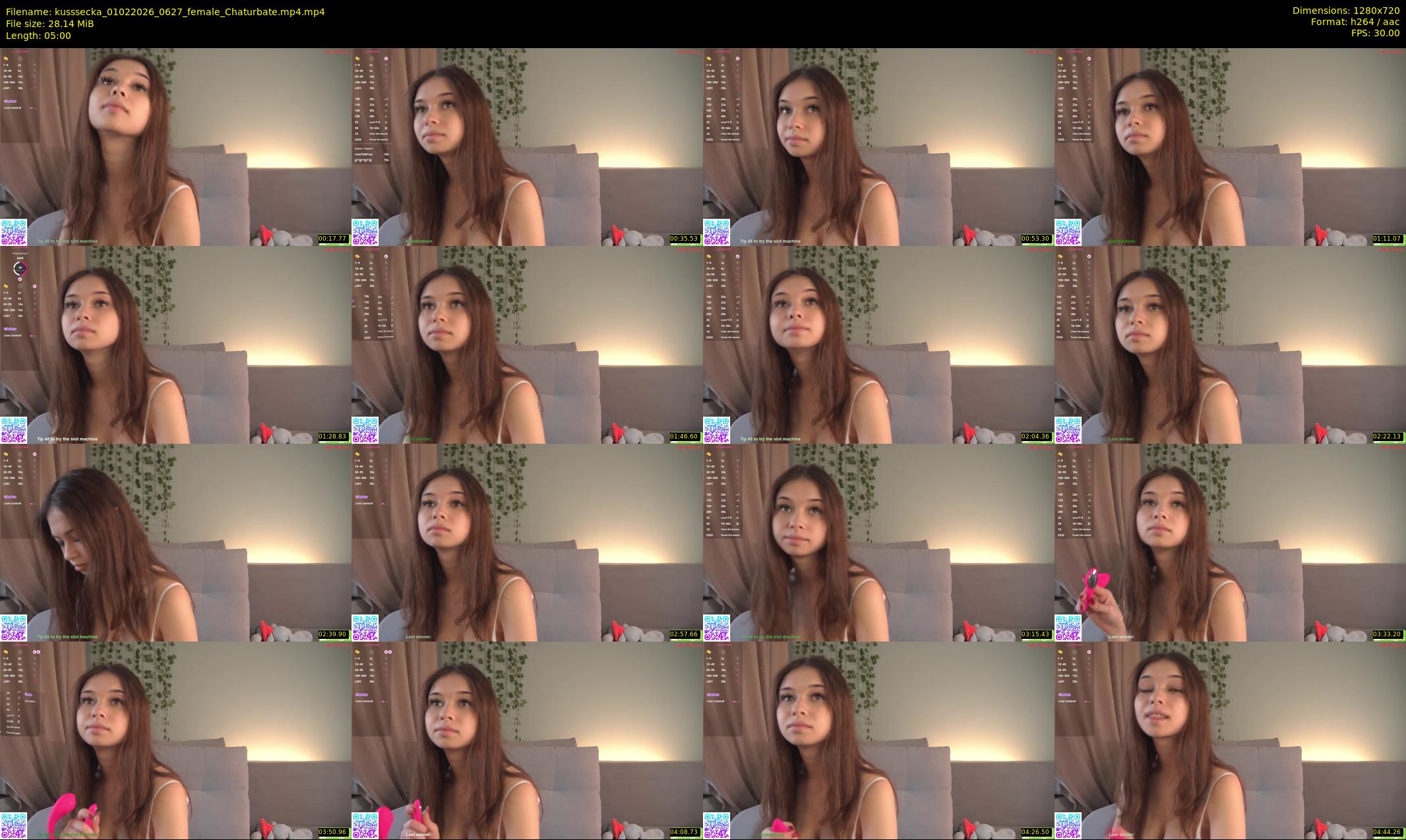 kusssecka — 5 minute Chaturbate female cam show recording, 720p, Feb 1, 2026