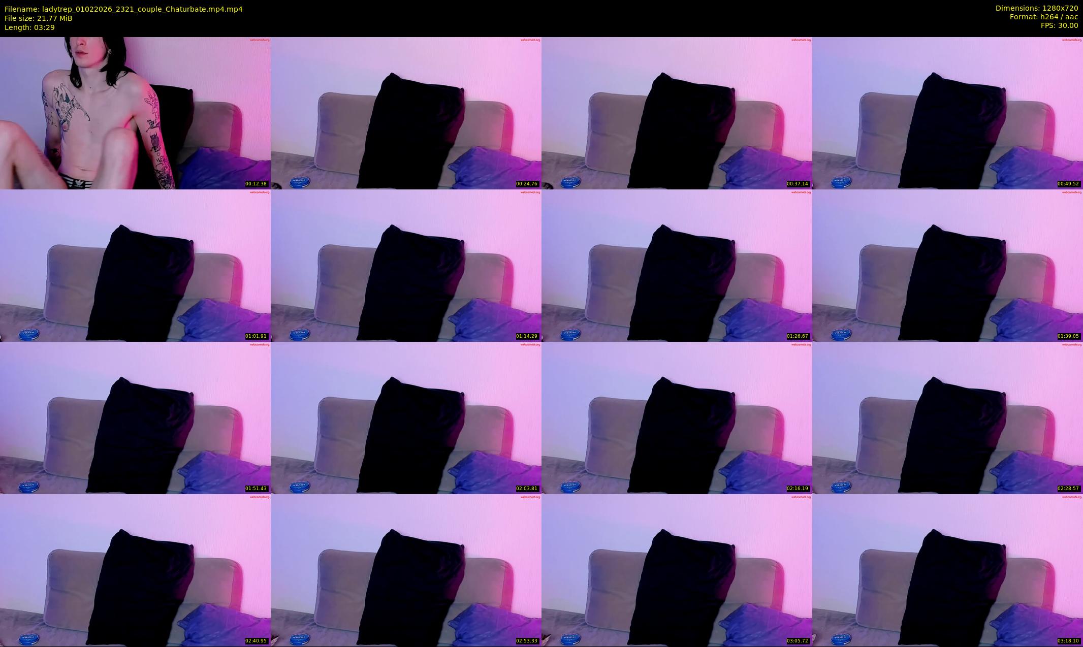 ladytrep — 4 minute Chaturbate couple cam show recording, 720p, Feb 1, 2026