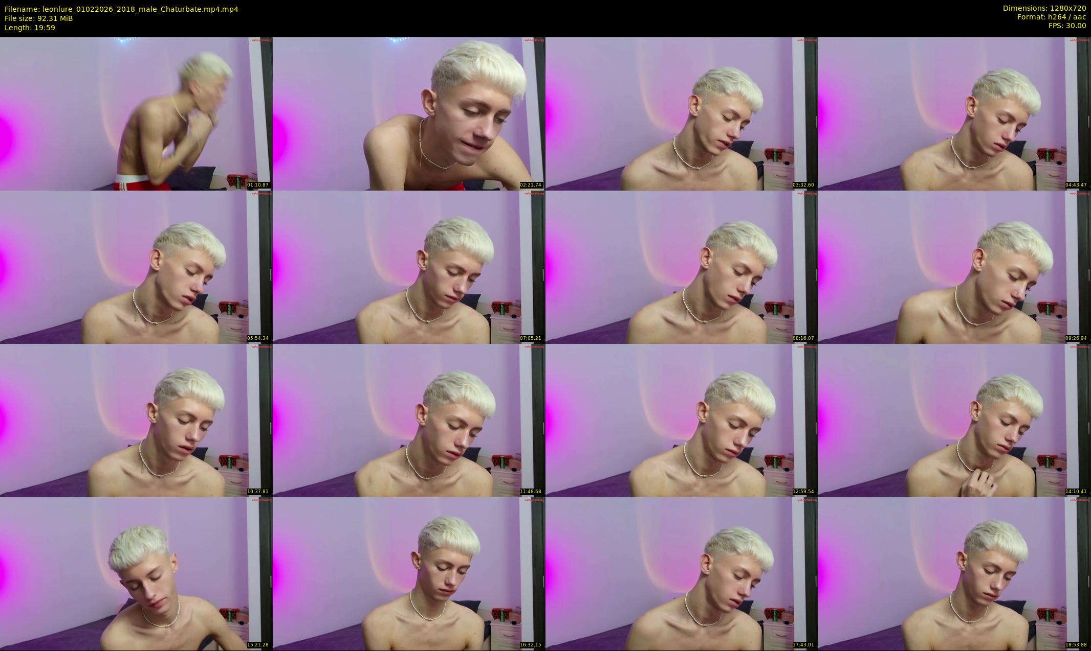 leonlure — 20 minute Chaturbate male cam show recording, 720p, Feb 1, 2026