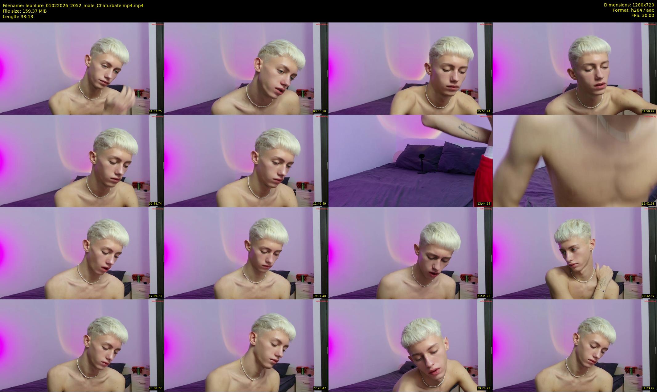 leonlure — 34 minute Chaturbate male cam show recording, 720p, Feb 1, 2026