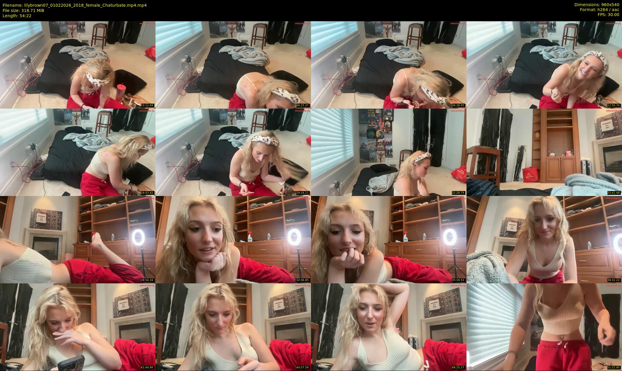 lilybrown07 — 55 minute Chaturbate female cam show recording, 480p, Feb 1, 2026