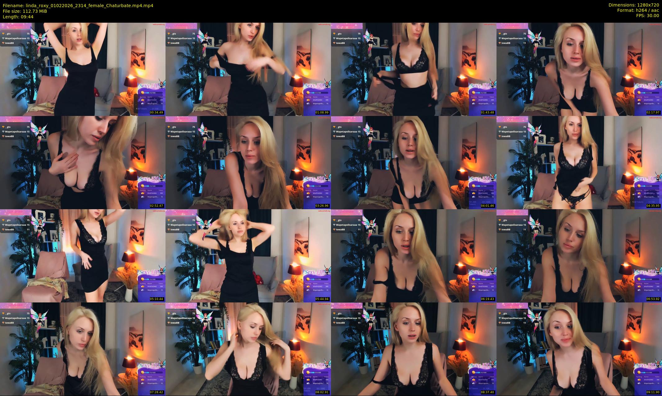 linda_roxy — 10 minute Chaturbate female cam show recording, 720p, Feb 1, 2026