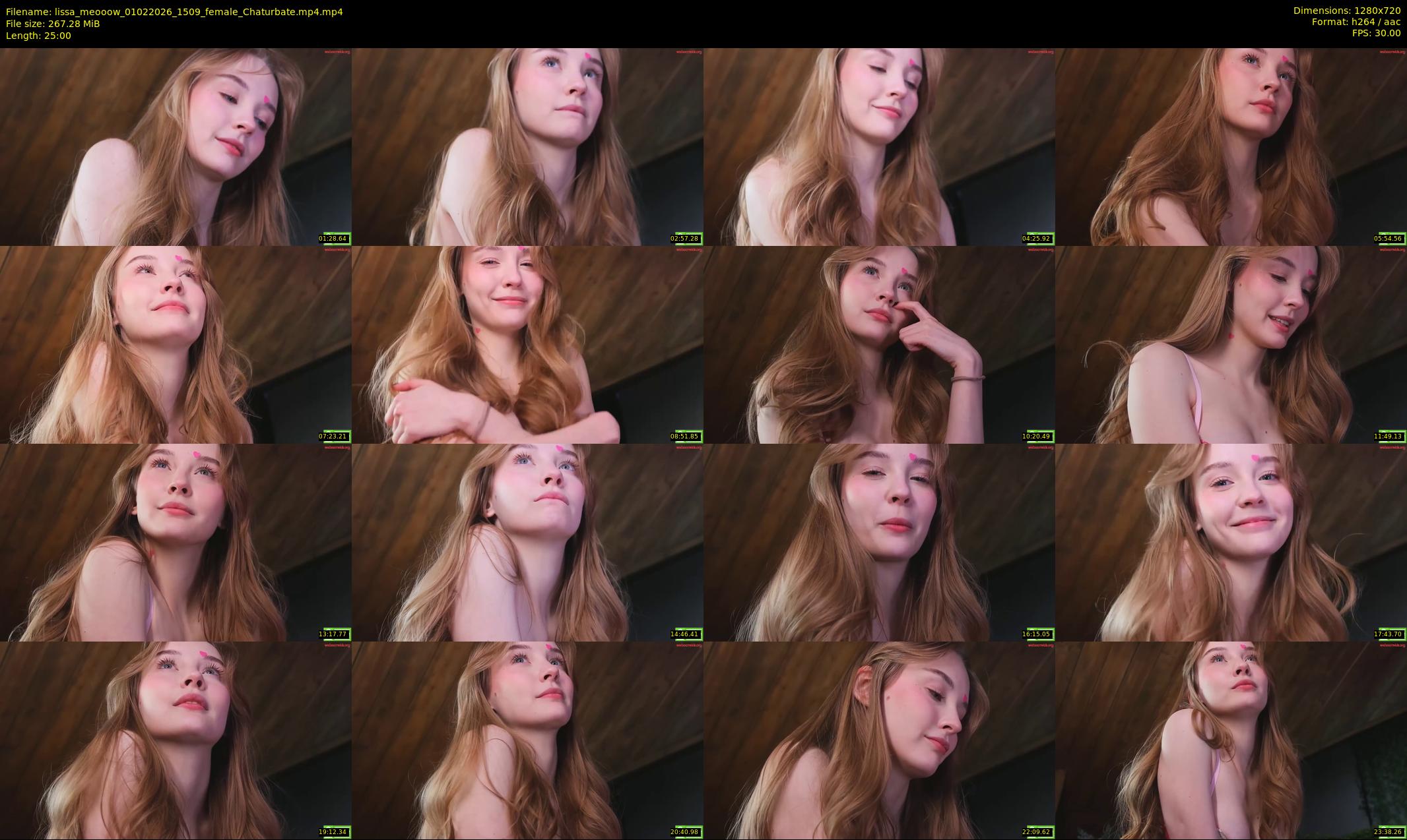 lissa_meooow — 25 minute Chaturbate female cam show recording, 720p, Feb 1, 2026