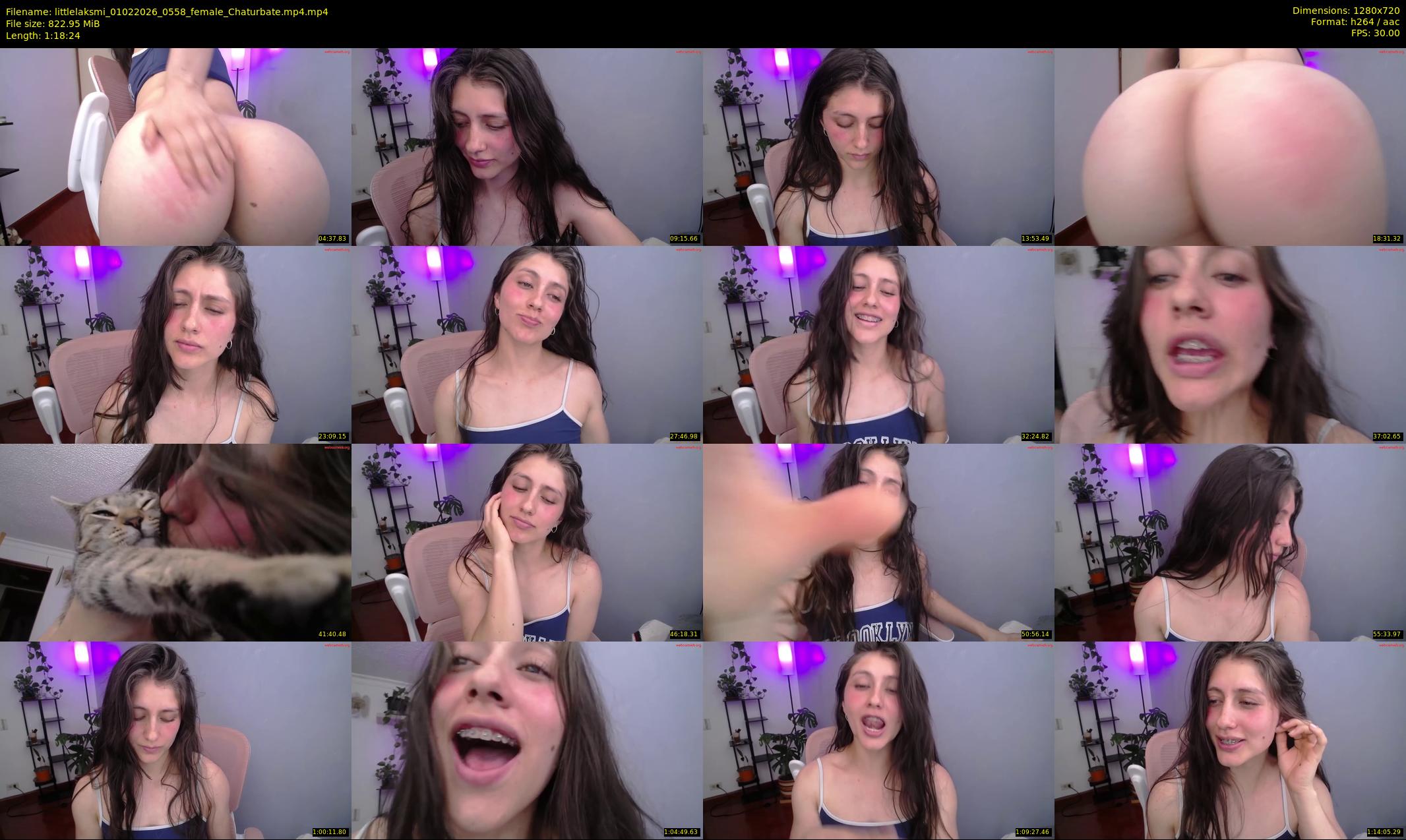 littlelaksmi — 79 minute Chaturbate female cam show recording, 720p, Feb 1, 2026