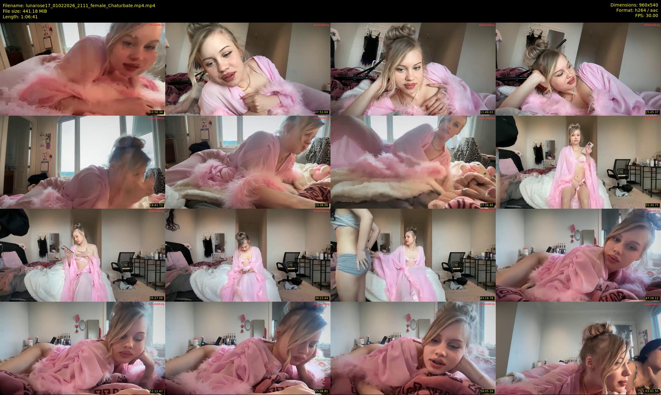 lunarose17 — 67 minute Chaturbate female cam show recording, 480p, Feb 1, 2026