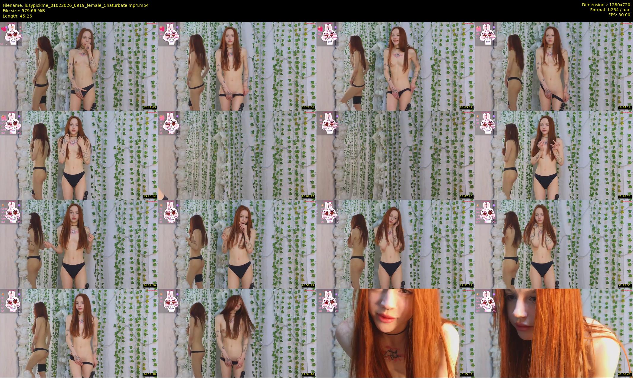lusypickme — 46 minute Chaturbate female cam show recording, 720p, Feb 1, 2026