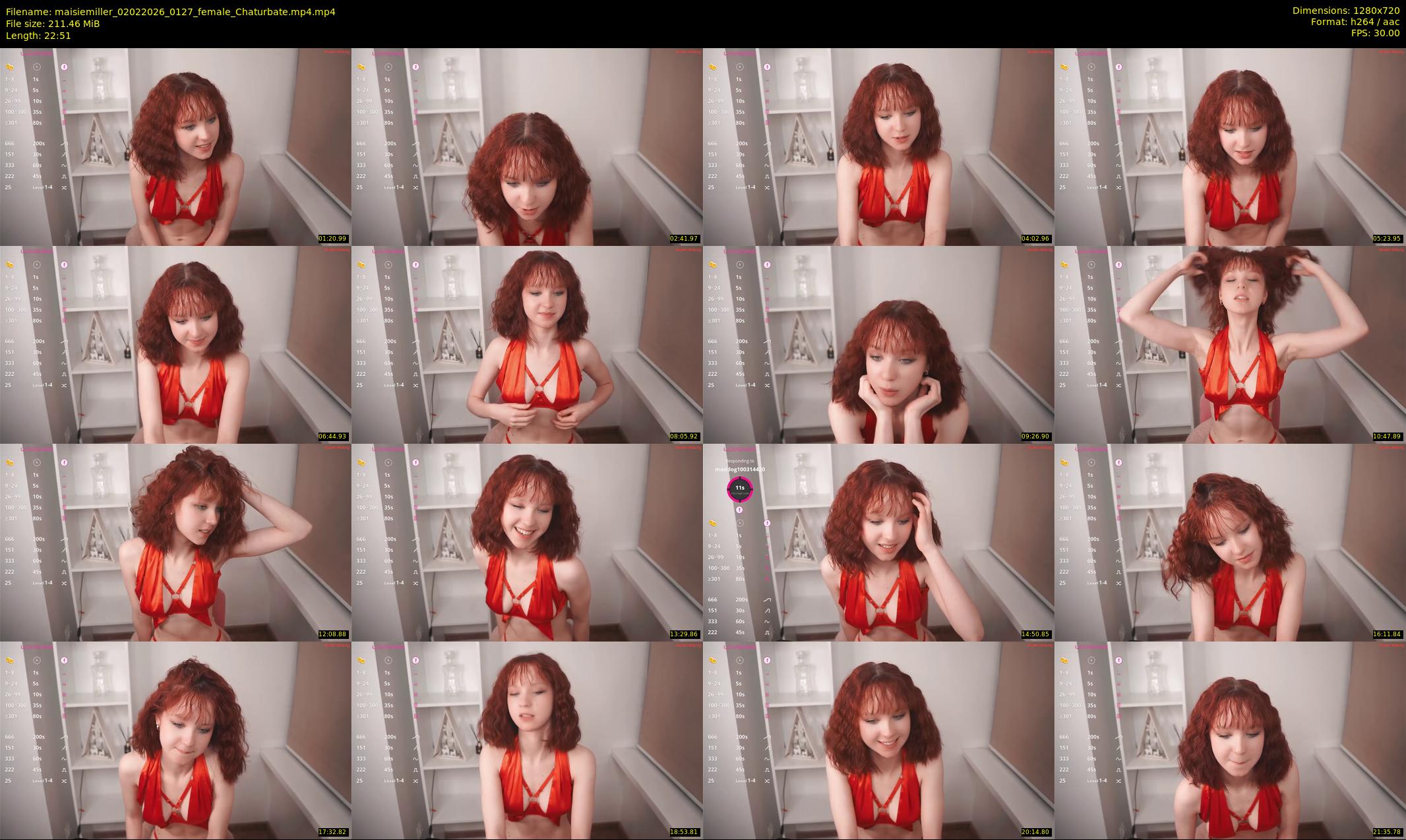 maisiemiller — 23 minute Chaturbate female cam show recording, 720p, Feb 2, 2026