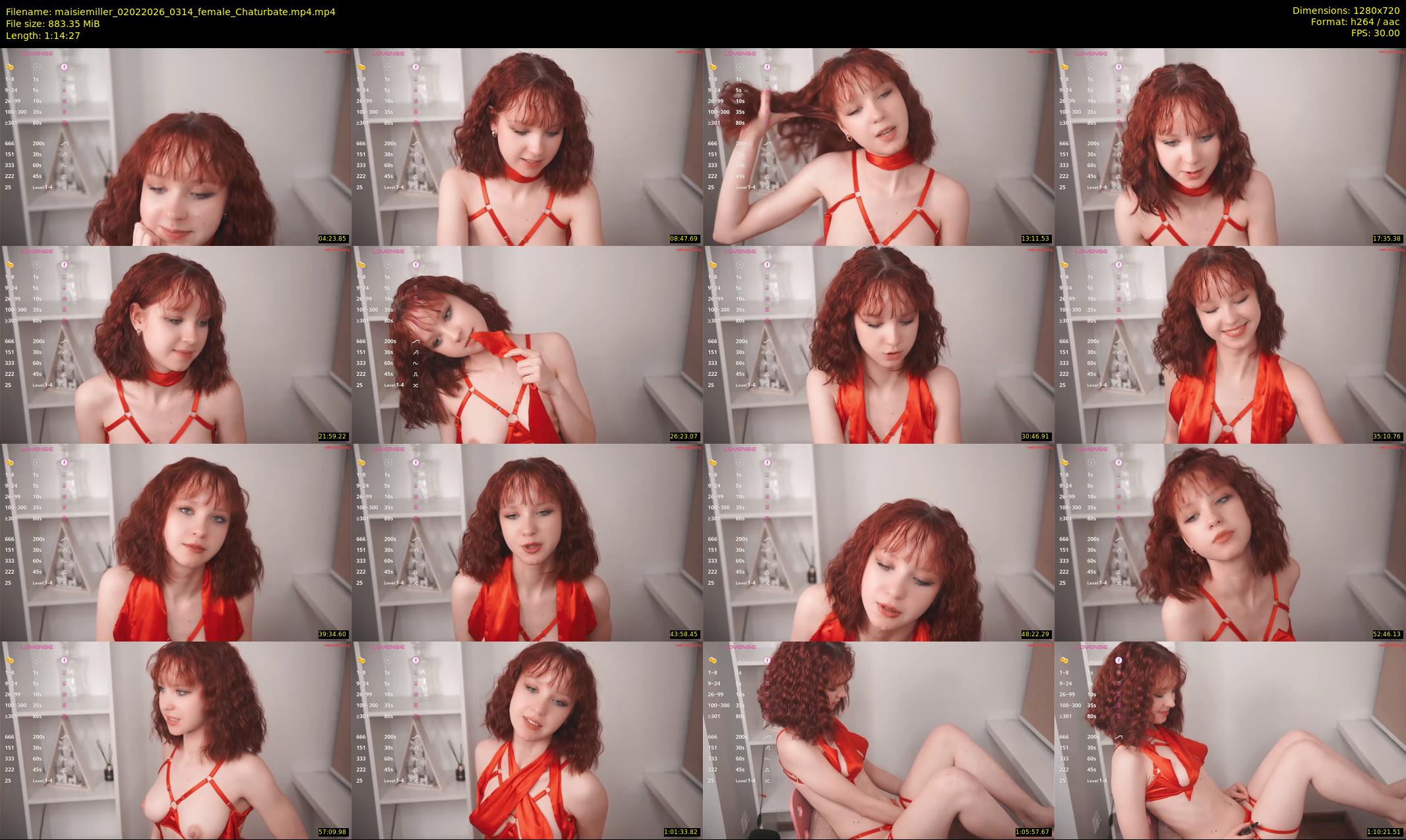 maisiemiller — 75 minute Chaturbate female cam show recording, 720p, Feb 2, 2026