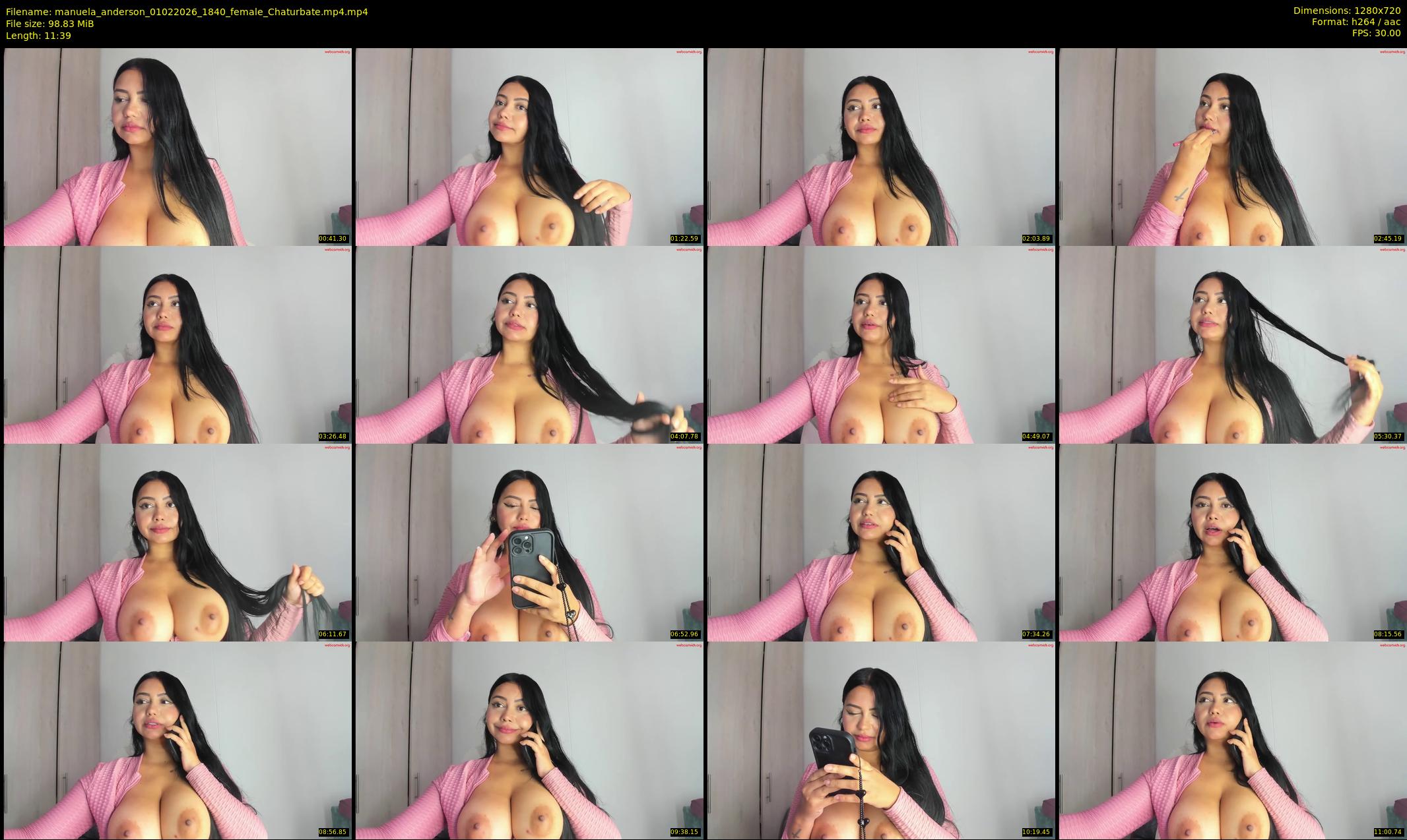 manuela_anderson — 12 minute Chaturbate female cam show recording, 720p, Feb 1, 2026