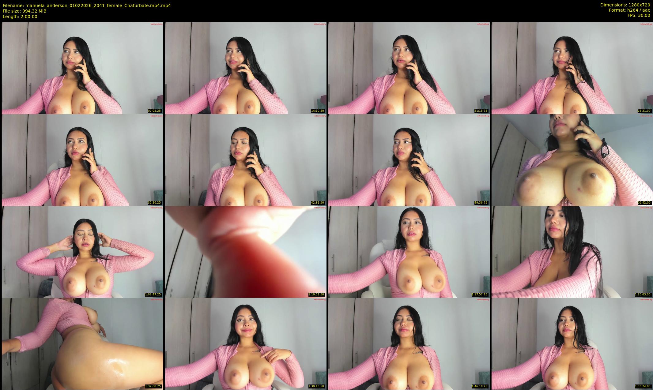 manuela_anderson — 120 minute Chaturbate female cam show recording, 720p, Feb 1, 2026
