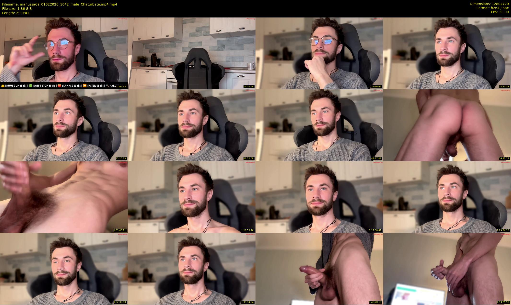 manussa69 — 121 minute Chaturbate couple cam show recording, 720p, Feb 1, 2026