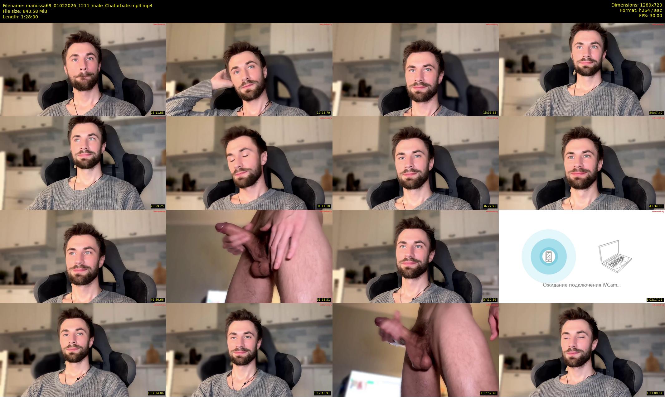 manussa69 — 88 minute Chaturbate couple cam show recording, 720p, Feb 1, 2026