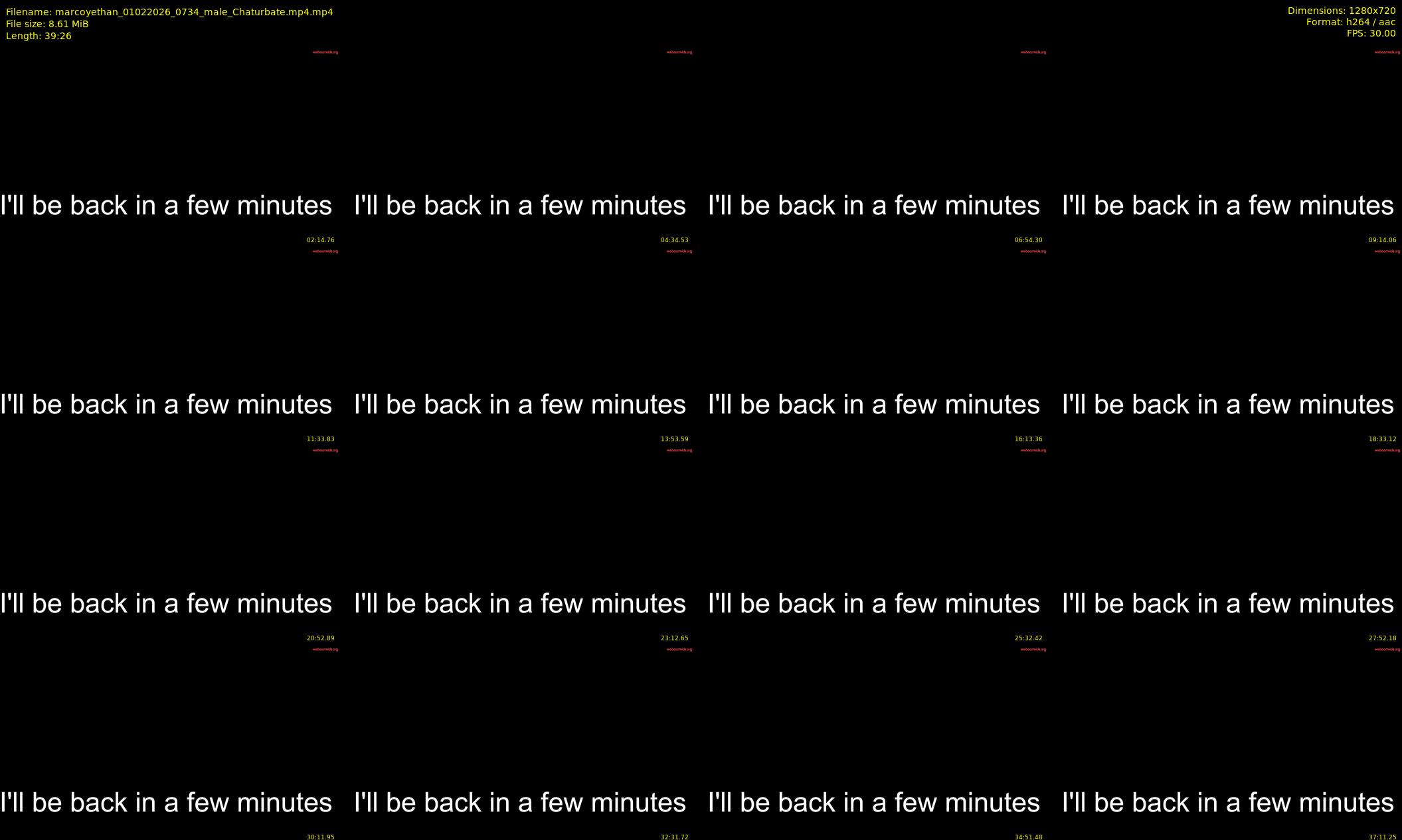 marcoyethan — 40 minute Chaturbate male cam show recording, 720p, Feb 1, 2026