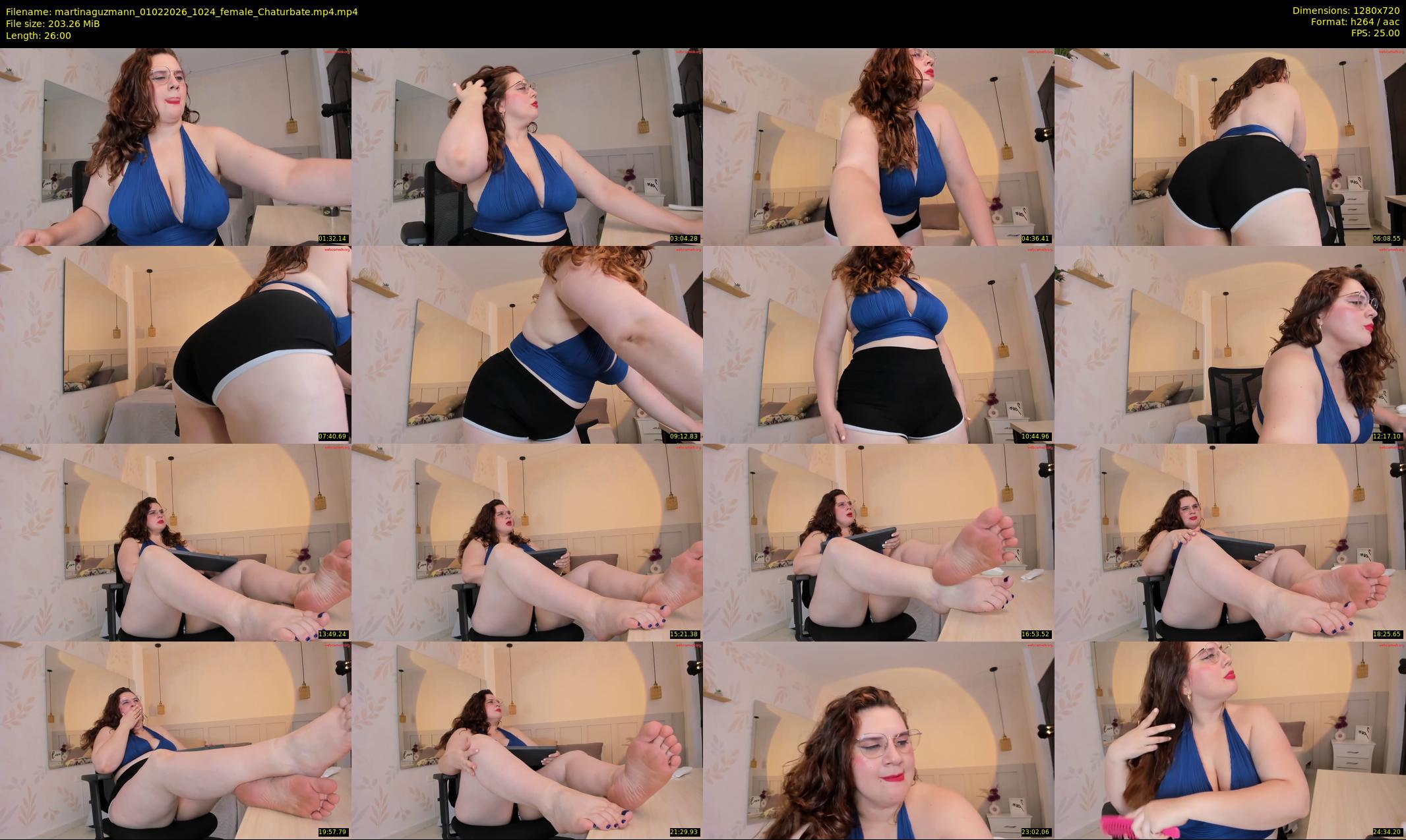 martinaguzmann — 26 minute Chaturbate female cam show recording, 720p, Feb 1, 2026