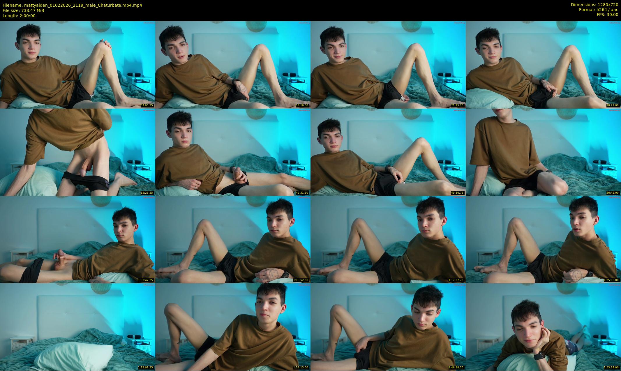 mattyaiden — 120 minute Chaturbate male cam show recording, 720p, Feb 1, 2026