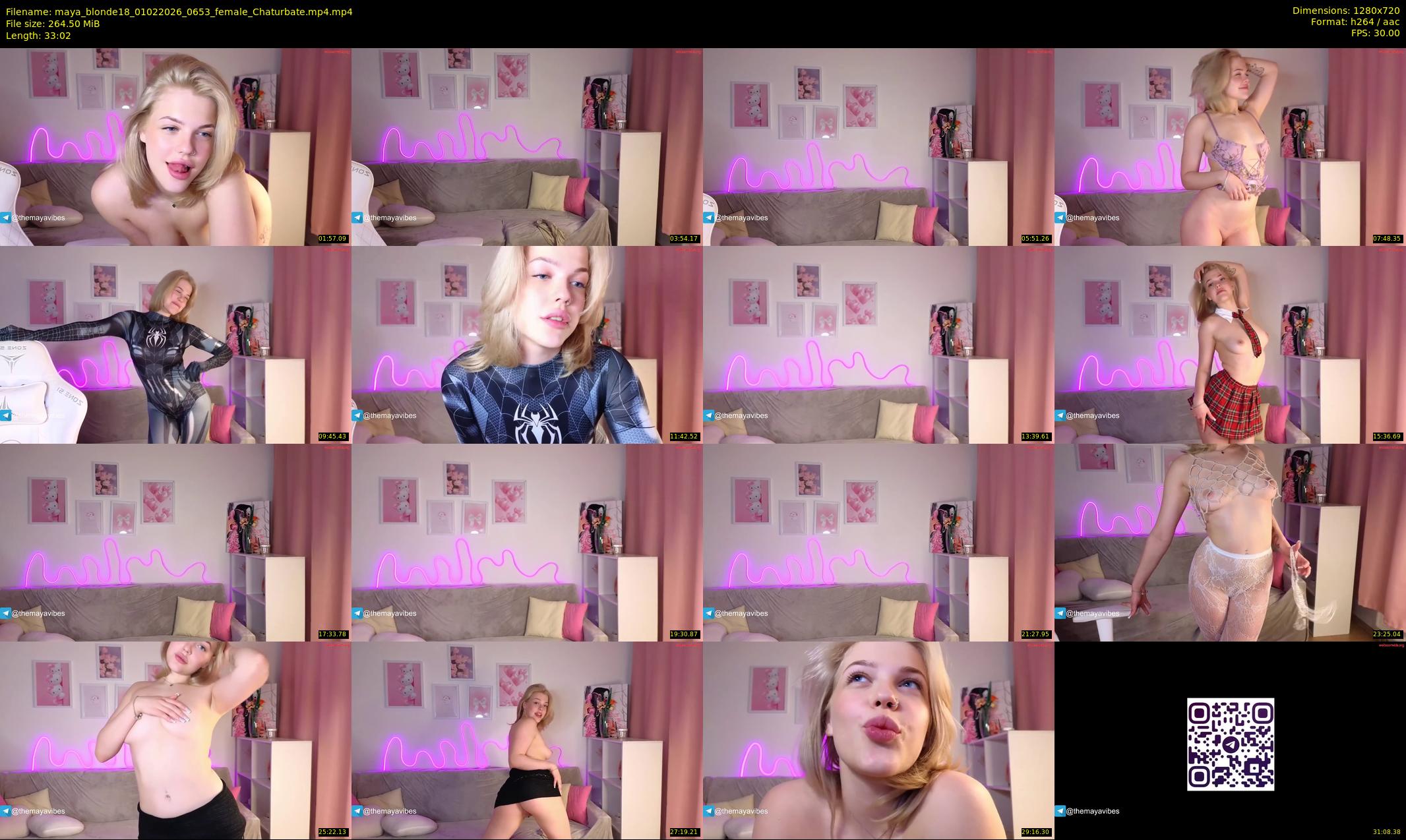 maya_blonde18 — 34 minute Chaturbate female cam show recording, 720p, Feb 1, 2026