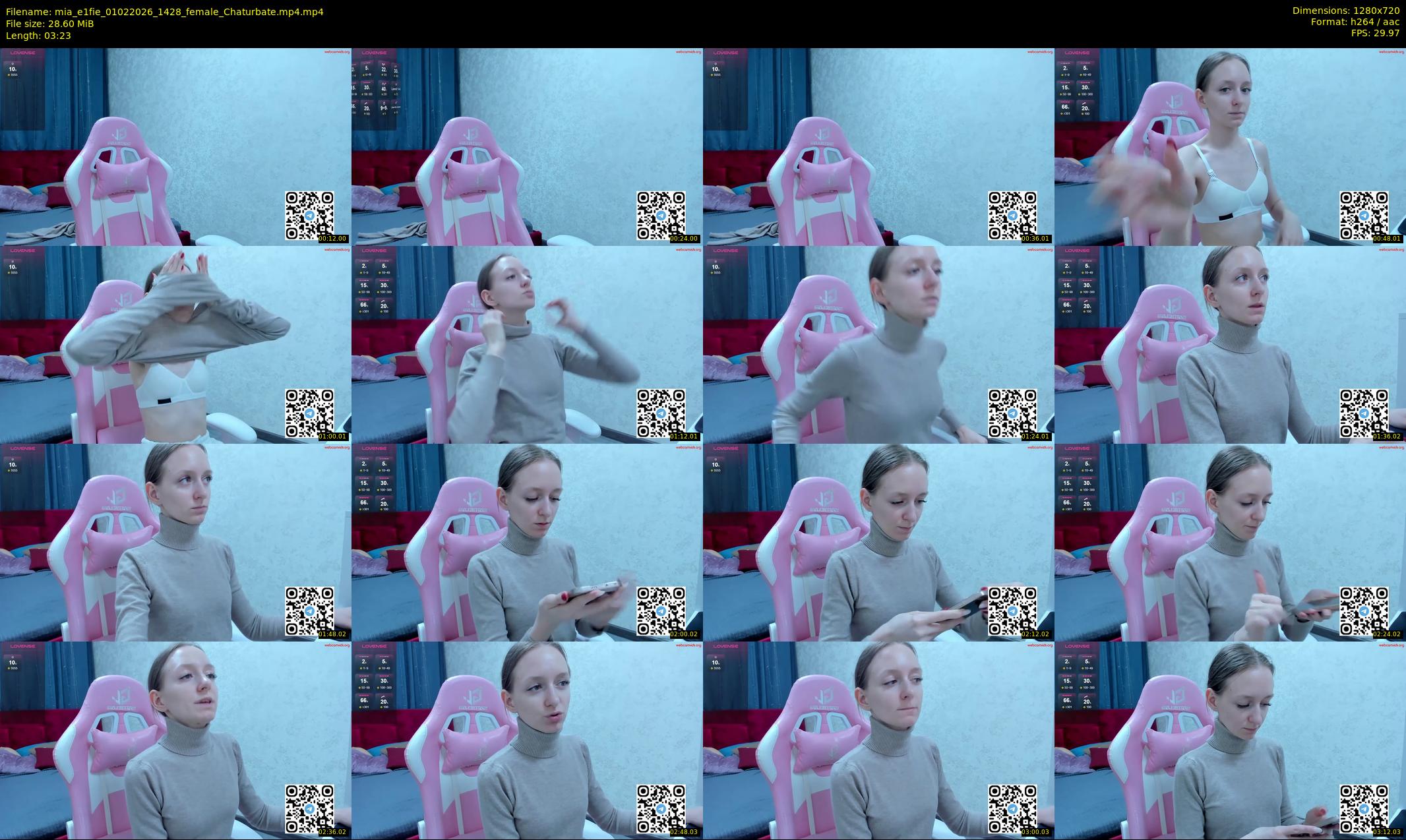 mia_e1fie — 4 minute Chaturbate female cam show recording, 720p, Feb 1, 2026