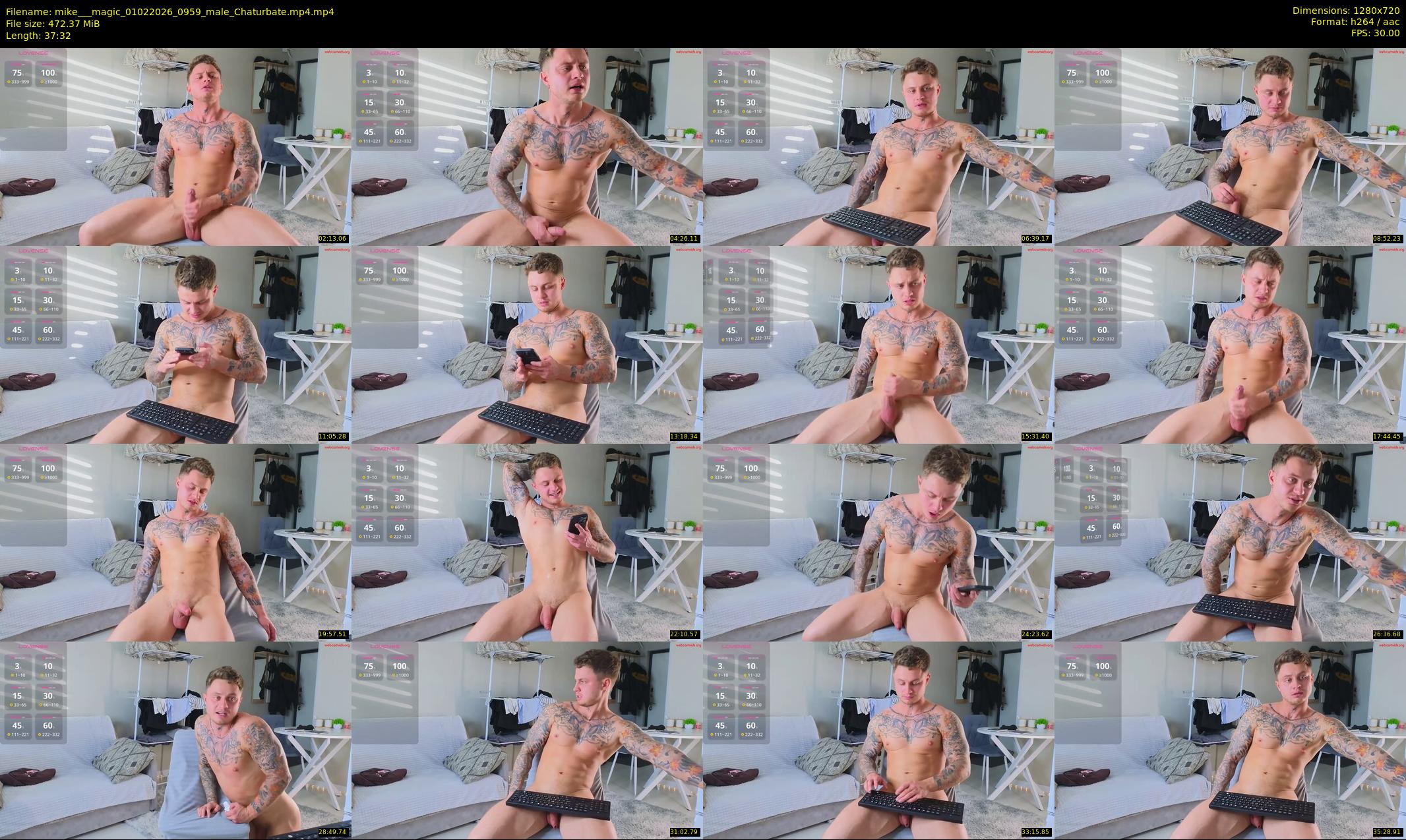 mike___magic — 38 minute Chaturbate male cam show recording, 720p, Feb 1, 2026