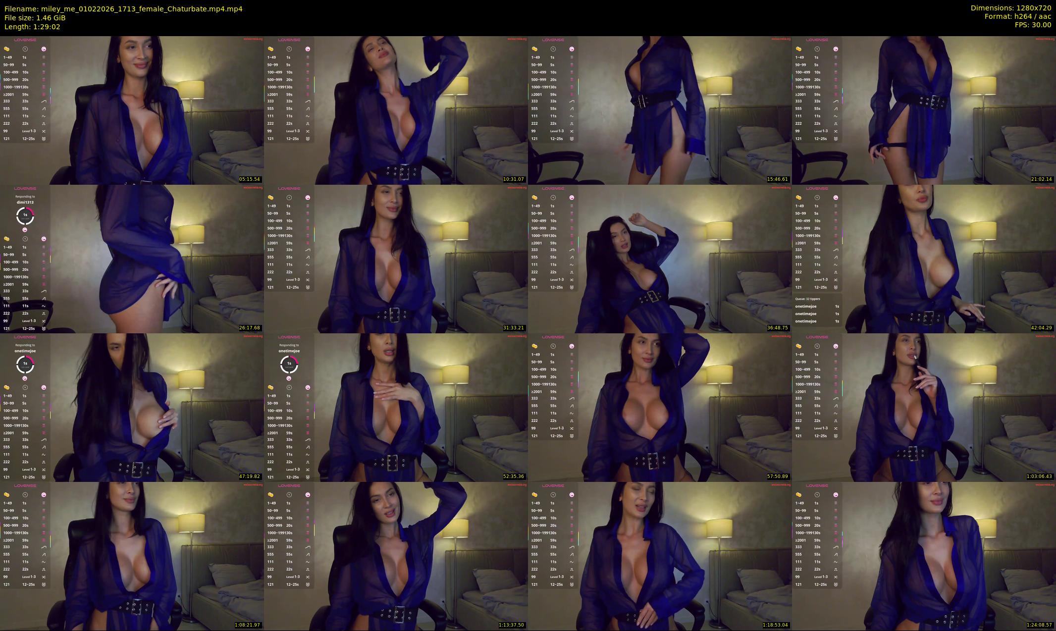 miley_me — 90 minute Chaturbate female cam show recording, 720p, Feb 1, 2026