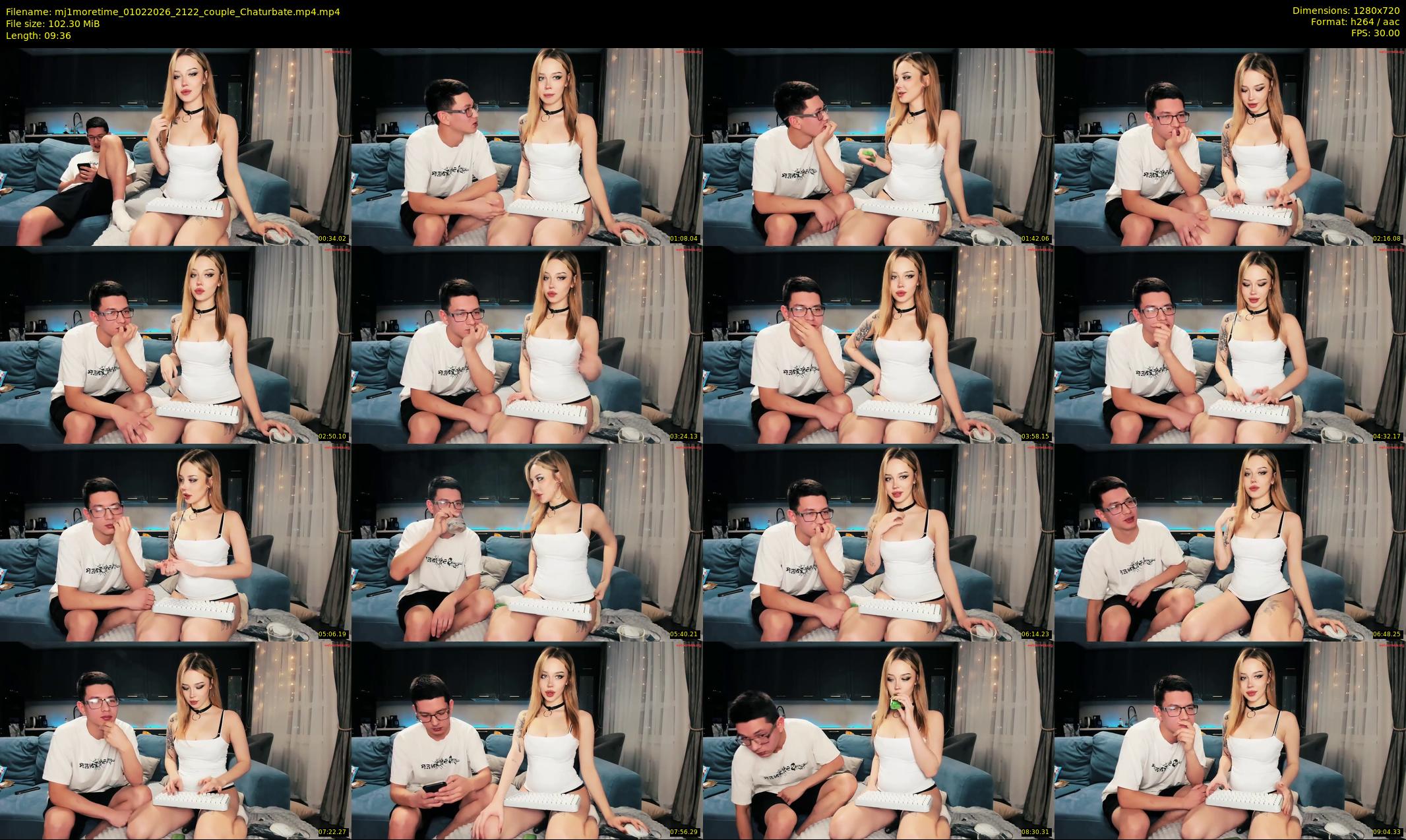 mj1moretime — 10 minute Chaturbate couple cam show recording, 720p, Feb 1, 2026