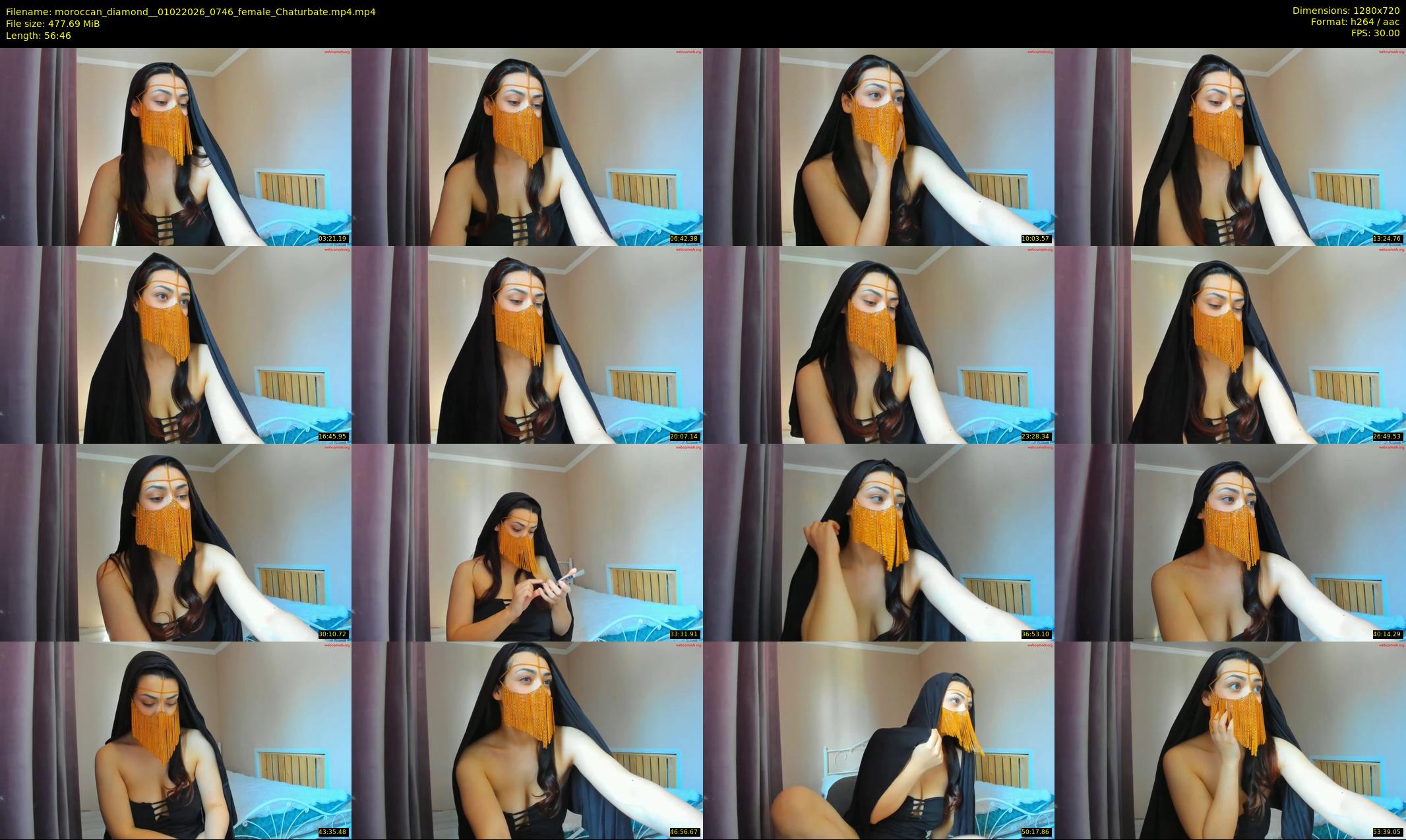 moroccan_diamond_ — 57 minute Chaturbate female cam show recording, 720p, Feb 1, 2026