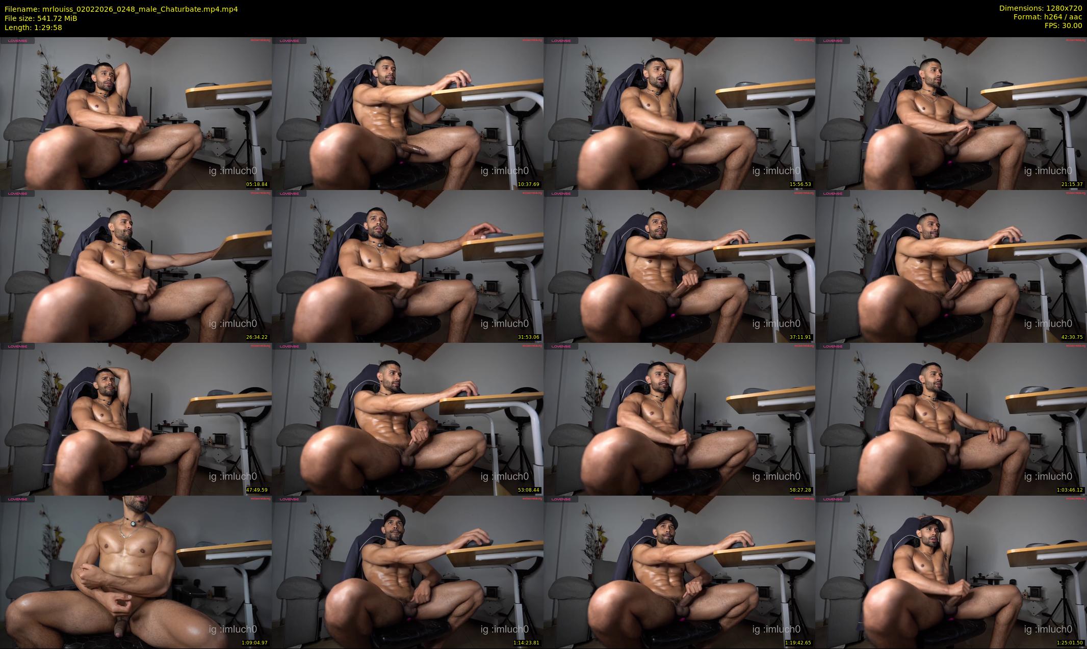 mrlouiss — 90 minute Chaturbate male cam show recording, 720p, Feb 2, 2026