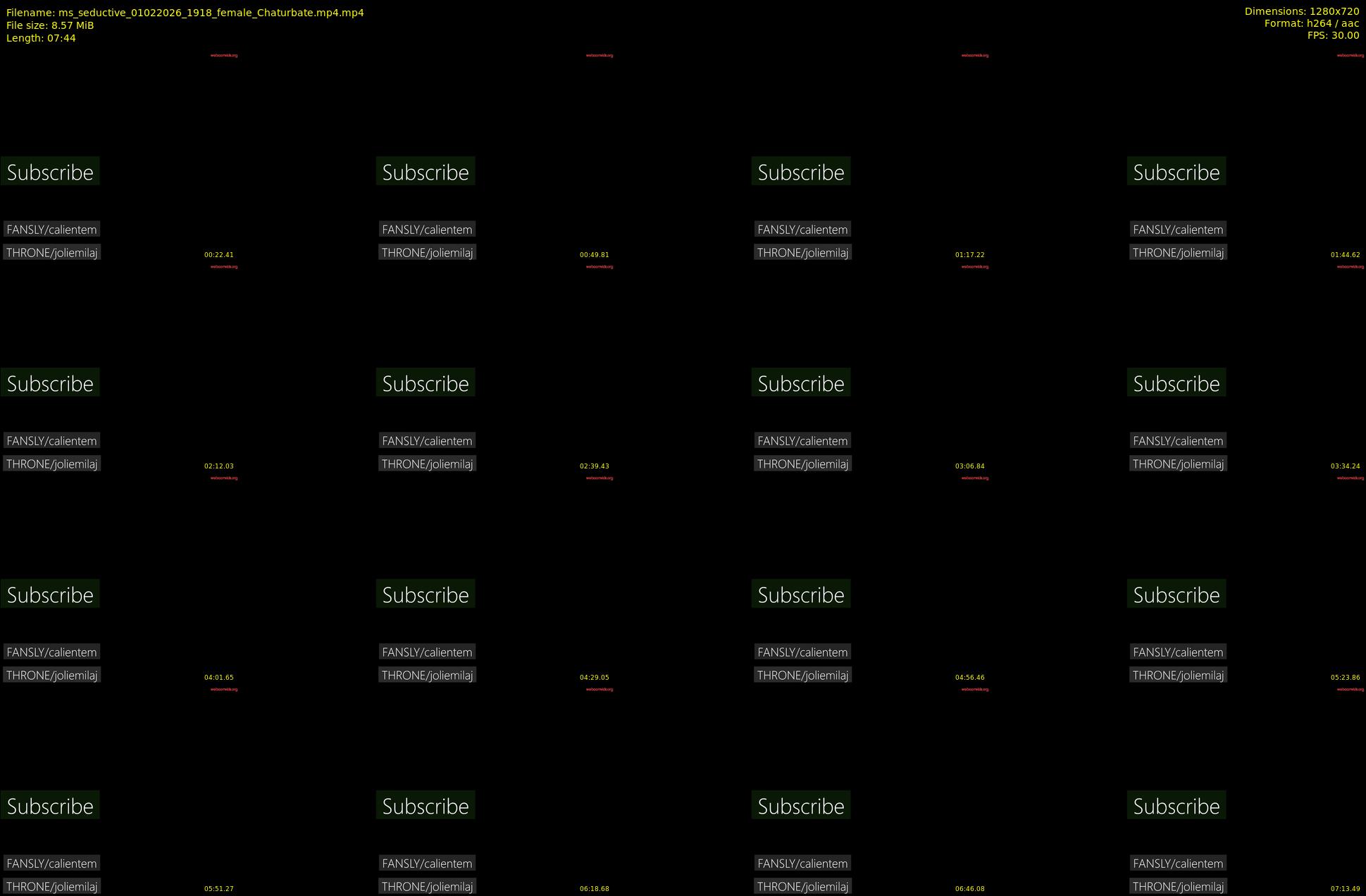 ms_seductive — 8 minute Chaturbate female cam show recording, 720p, Feb 1, 2026