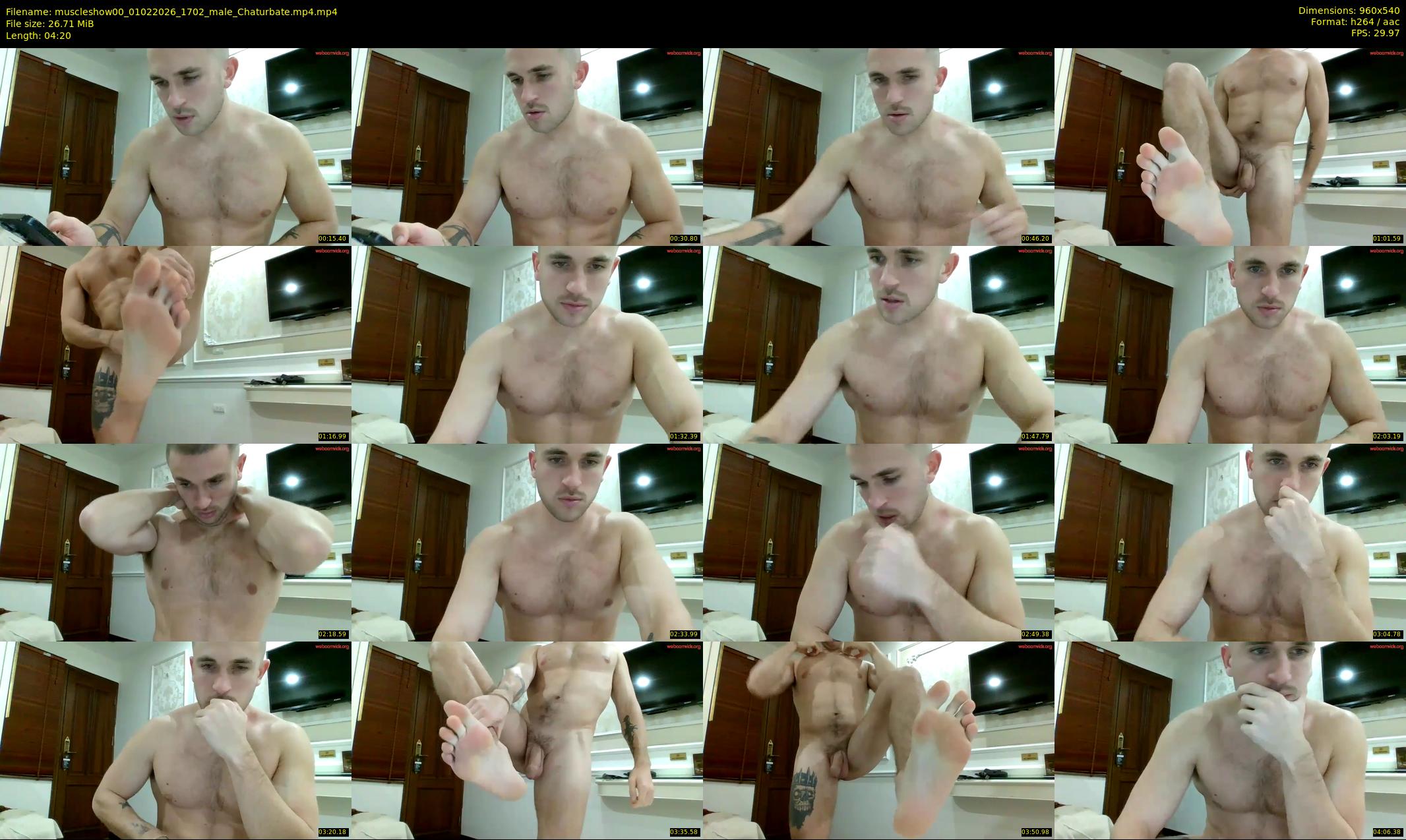muscleshow00 — 5 minute Chaturbate male cam show recording, 480p, Feb 1, 2026